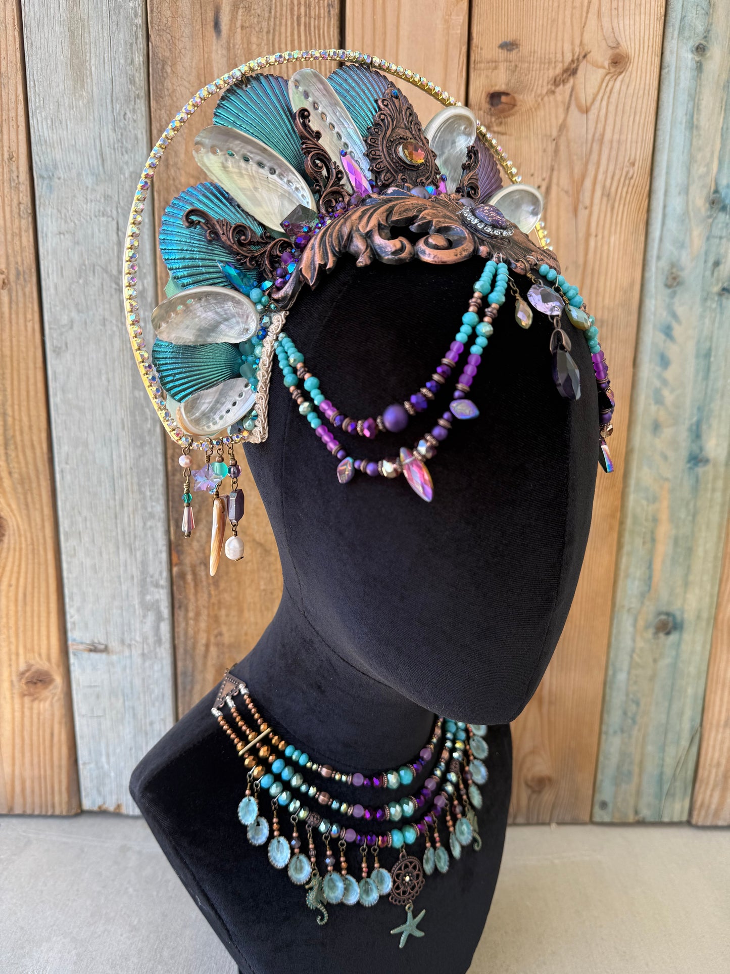 Mermaid Headpiece “Dhantill” for Underwater Use
