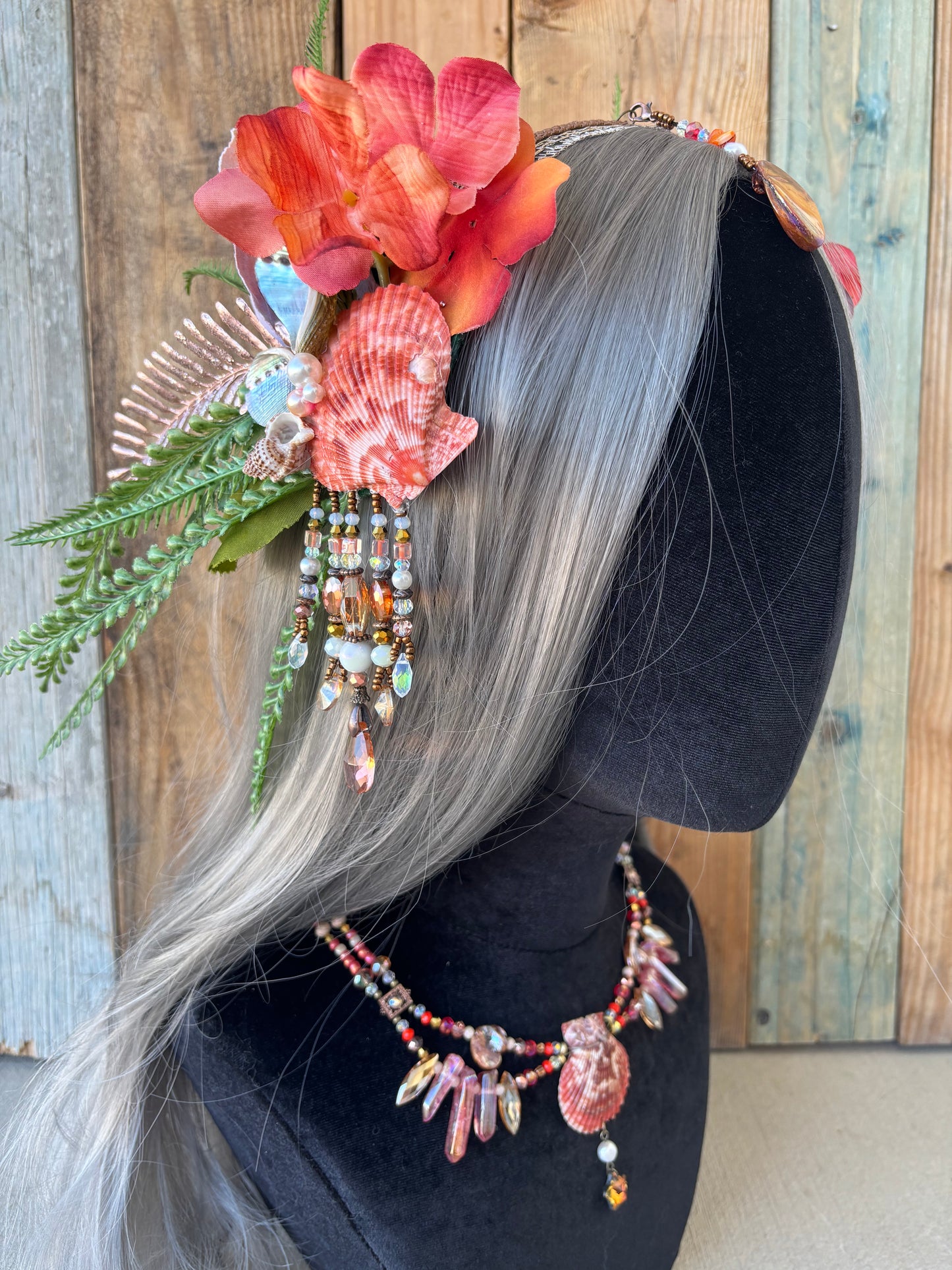 Mermaid Headpiece “Sol” For Underwater Use