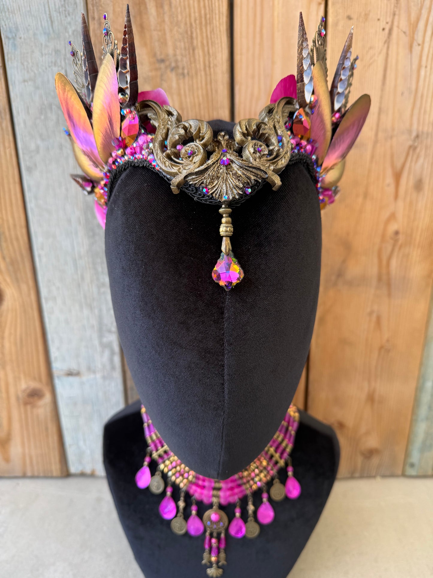 Mermaid Headpiece “Rosada” for Underwater Use