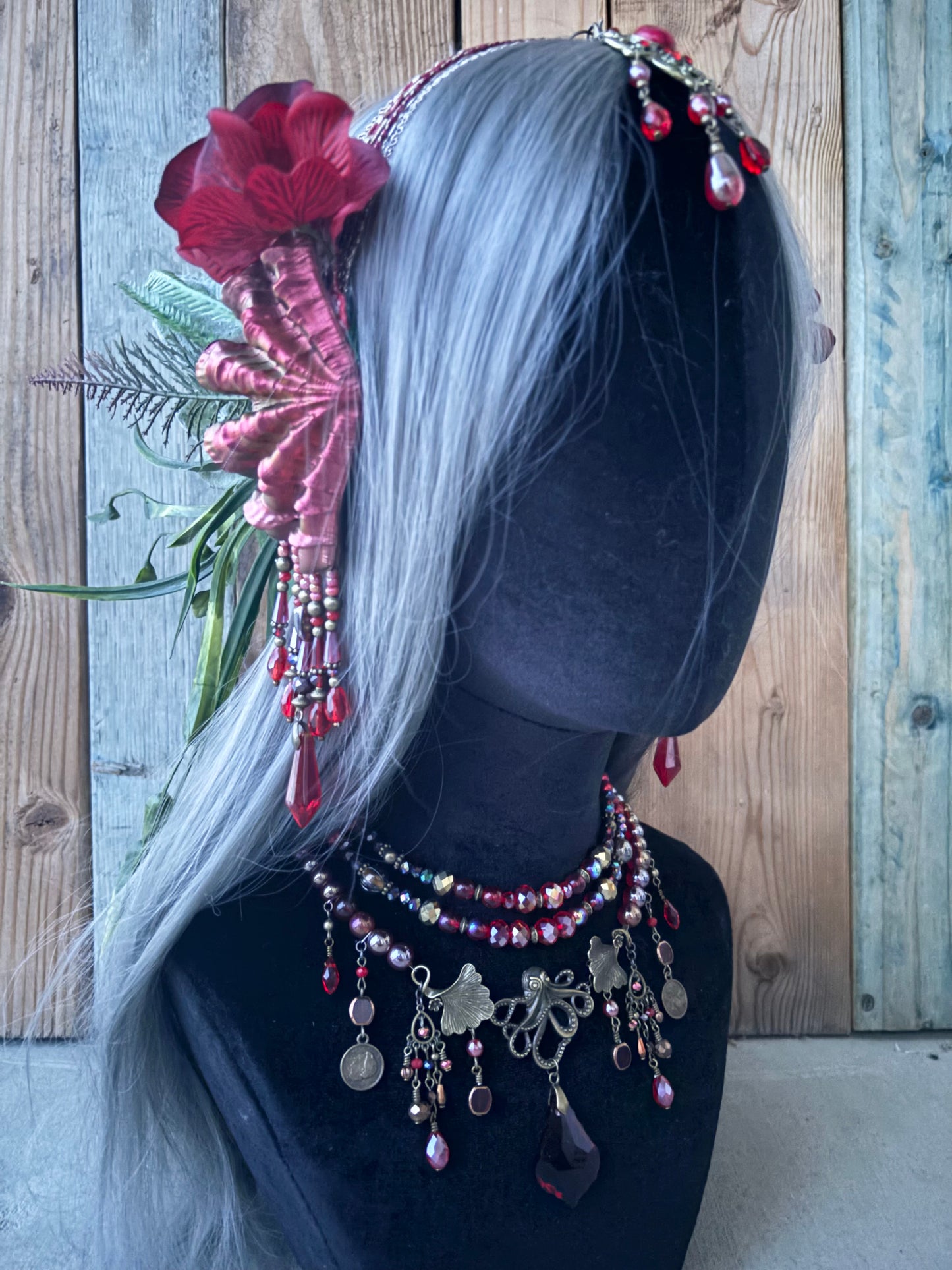 Mermaid Headpiece “Discus” for Underwater Use