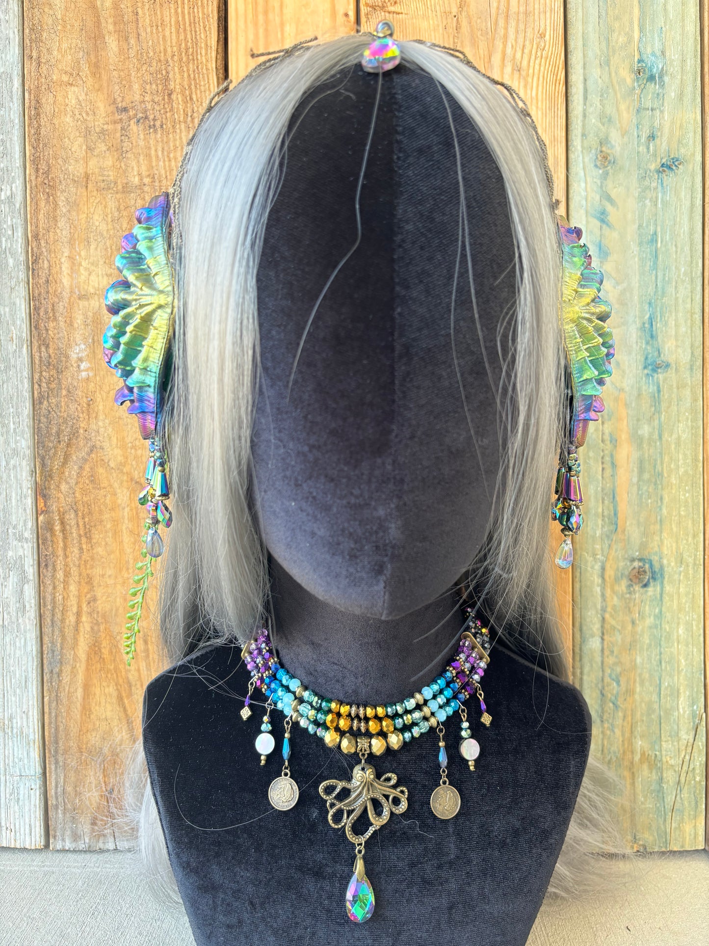 Mermaid Headpiece Set “Threadfin” For Underwater Use