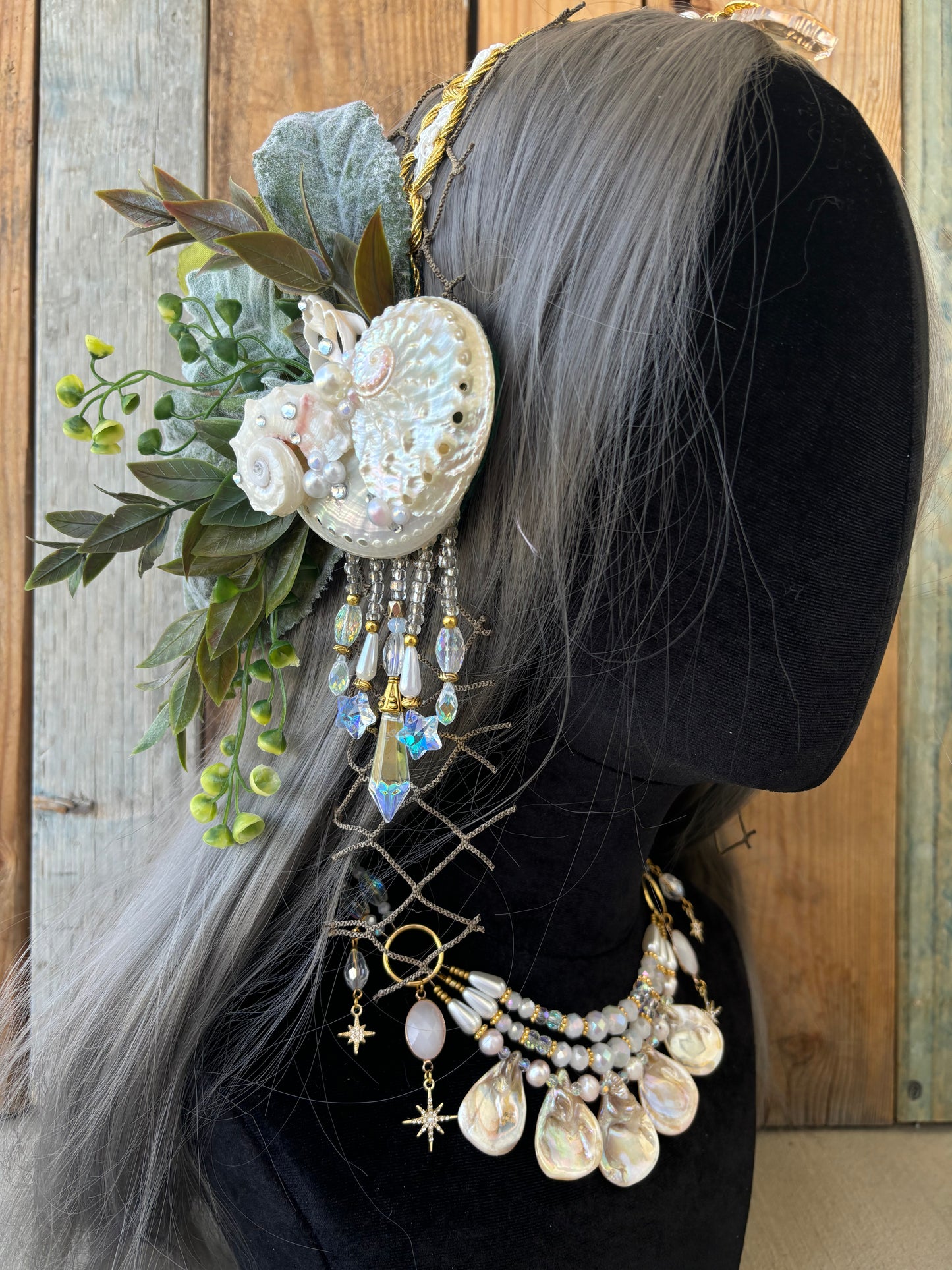 Mermaid Headpiece Set “Turbo” Gorgeous Underwater use