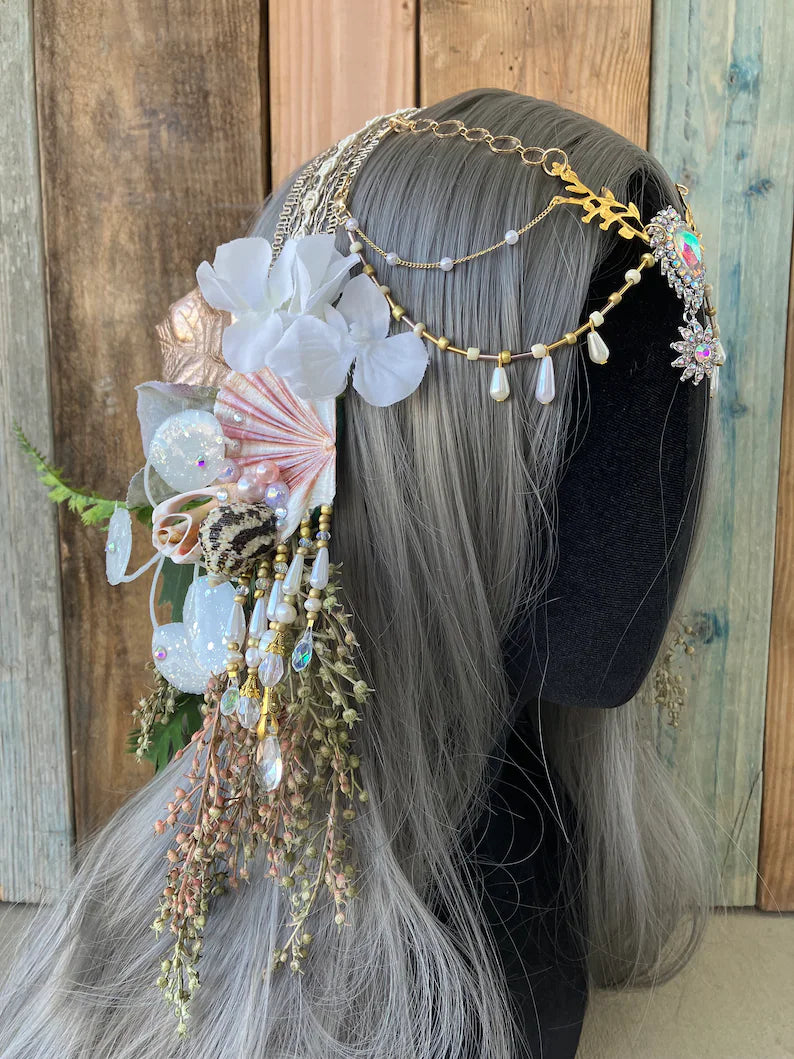 Mermaid Crown Headpiece "Irish Flat"