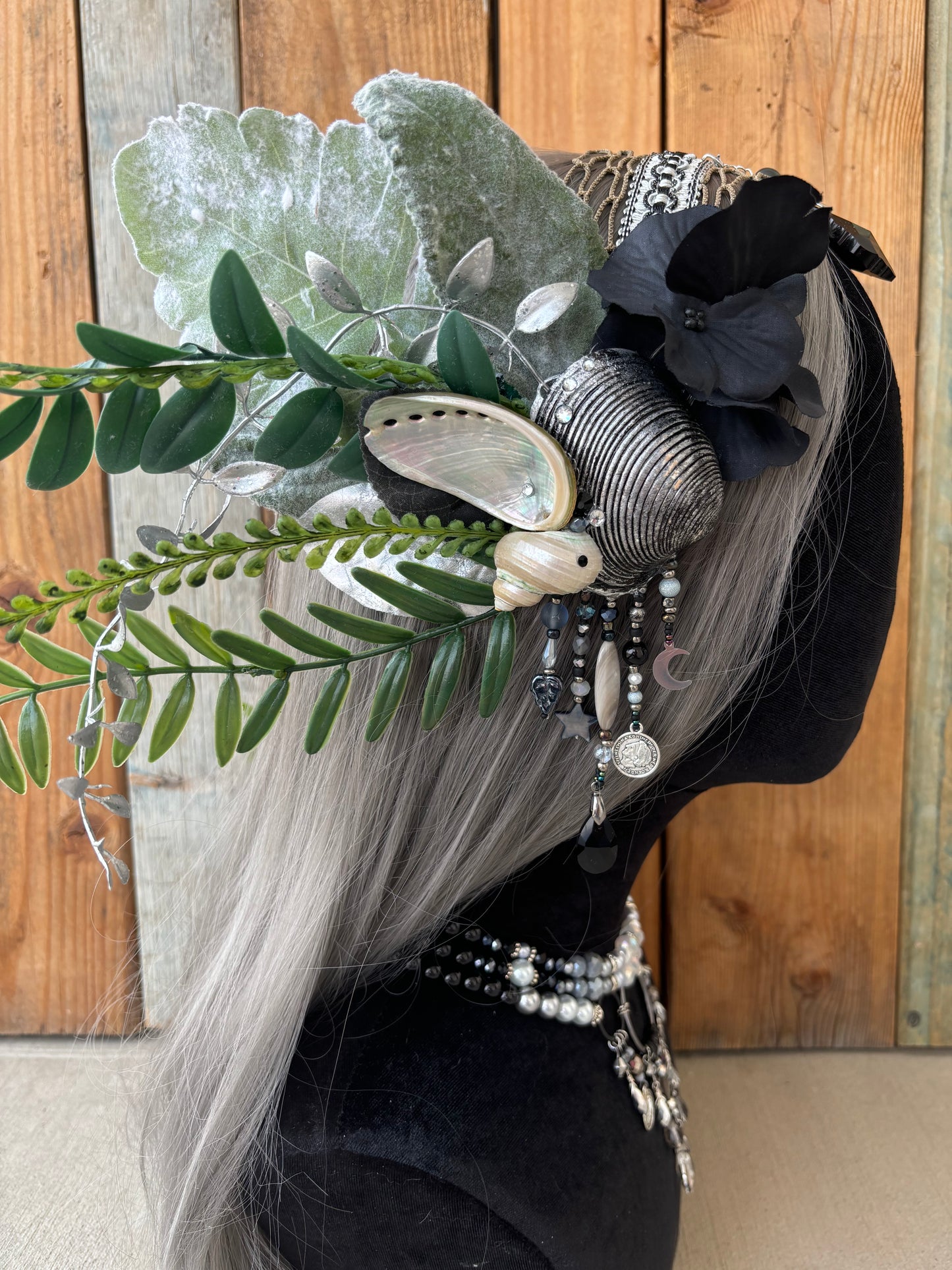 Mermaid Headpiece “Orca” for Underwater Use