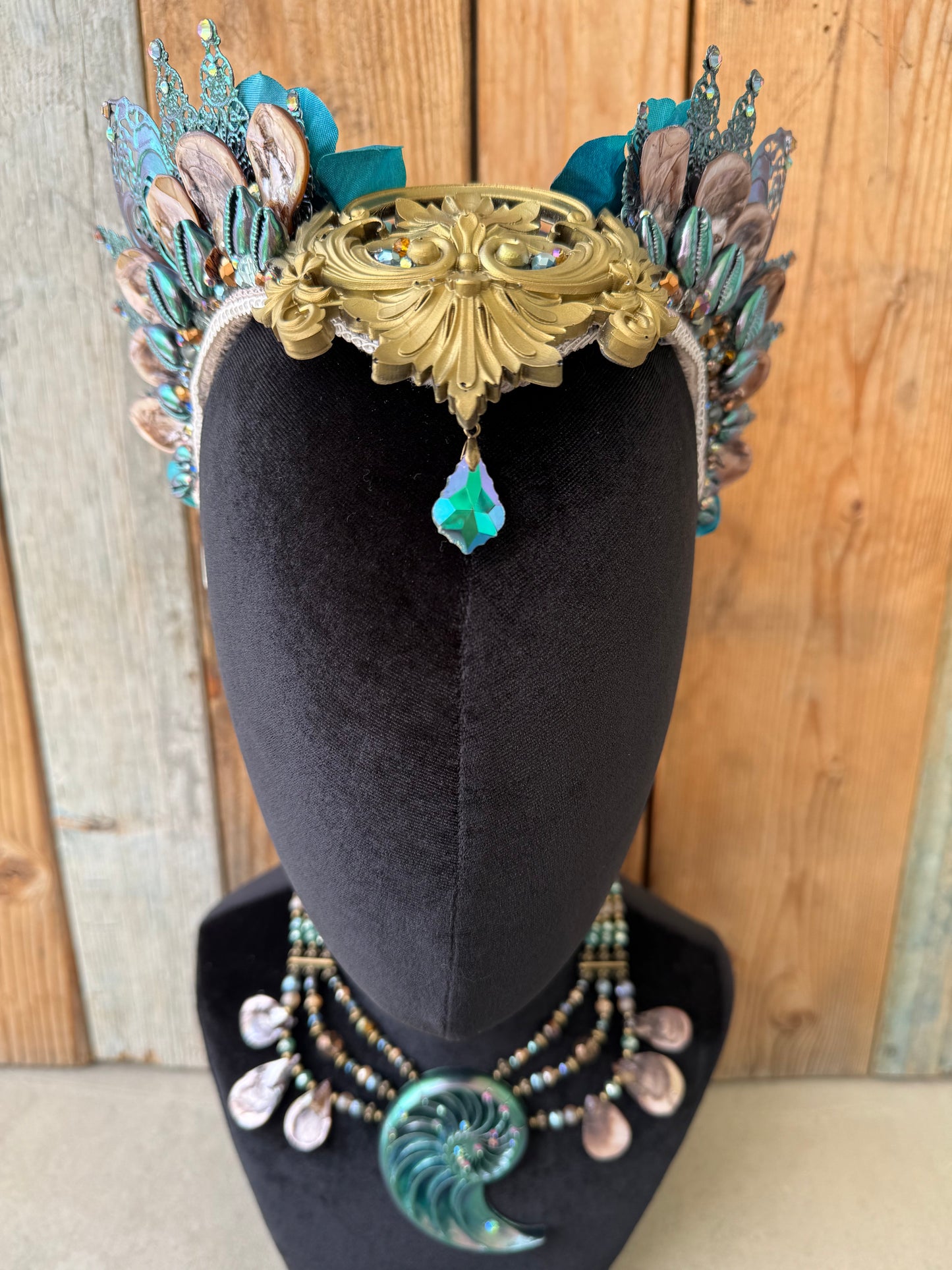 Mermaid Crown Headpiece “Neptune” for Underwater Use