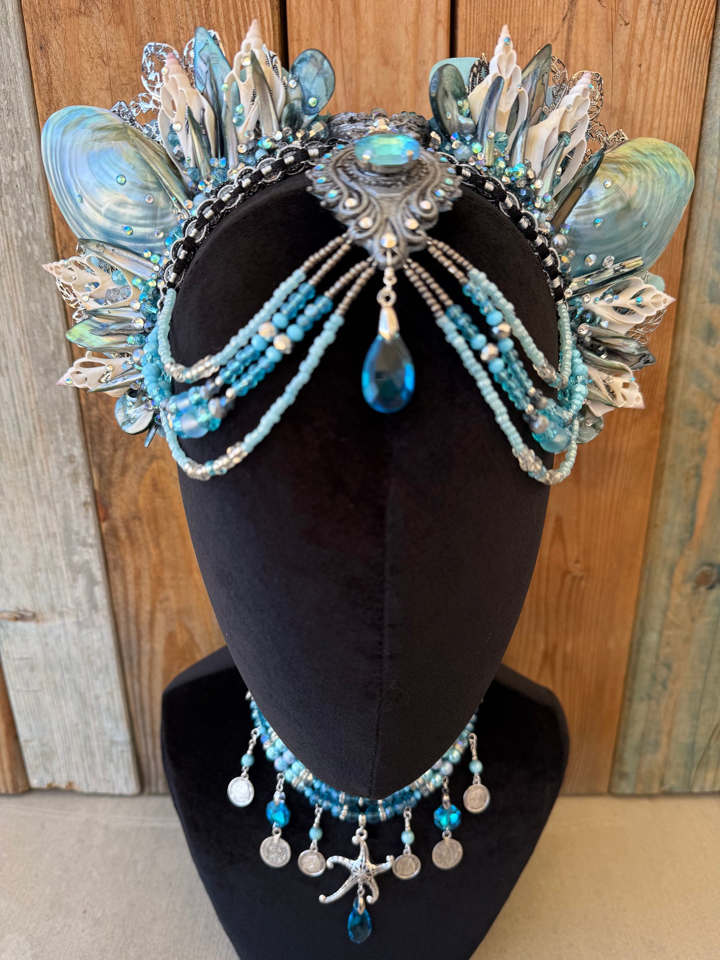 Mermaid Crown Headpiece “Liba” for Underwear Use