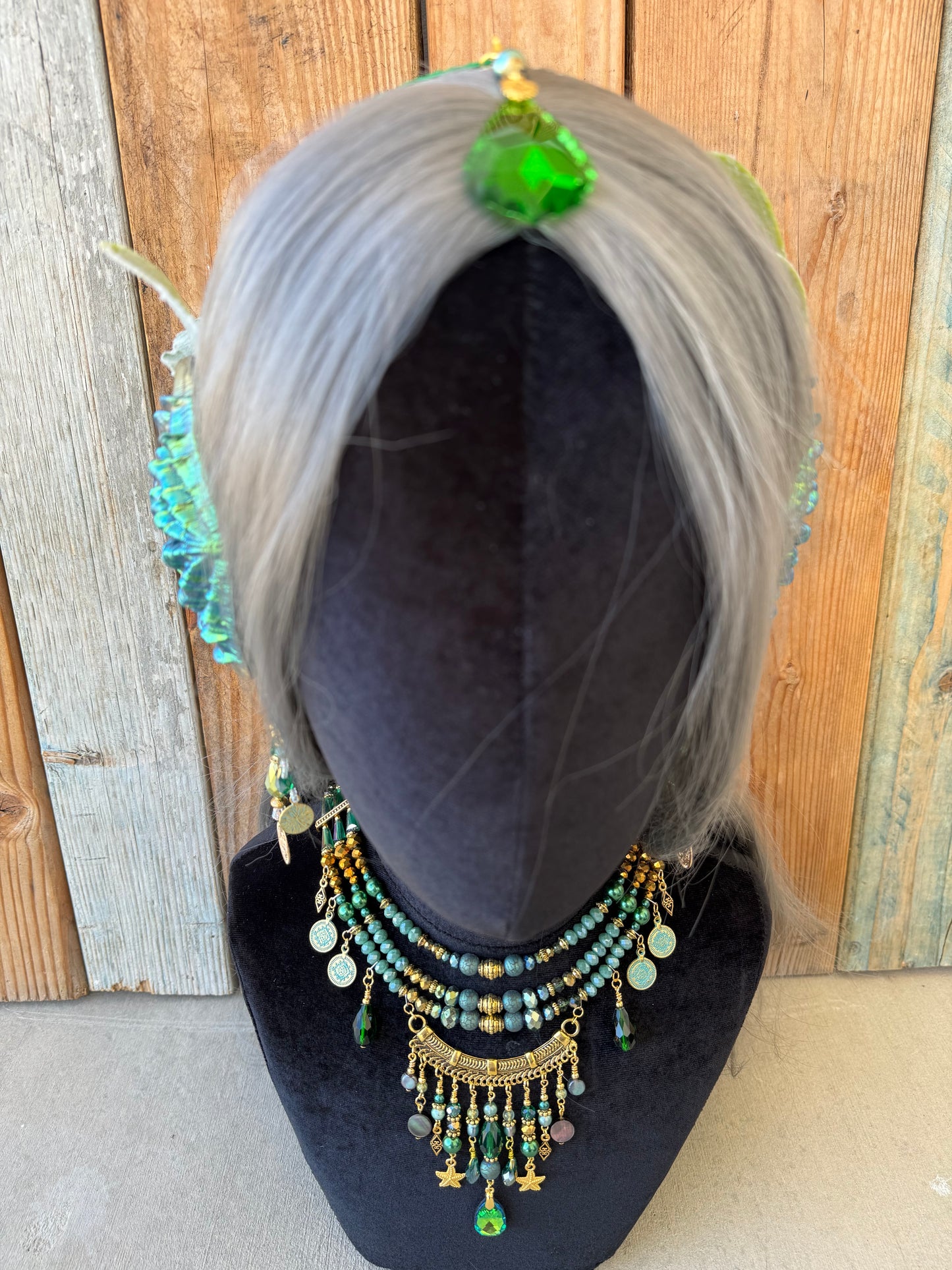 Mermaid Crown Headpiece “Ellie” For Underwater Use