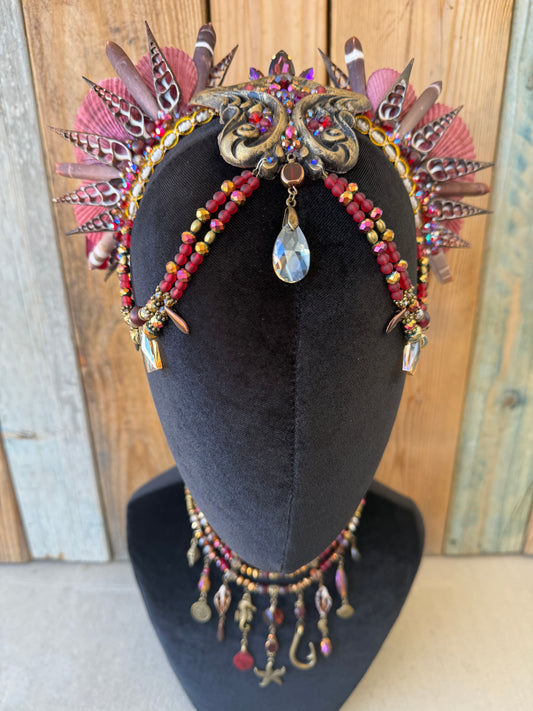 Mermaid Headpiece “Vulcan” For Underwater Use
