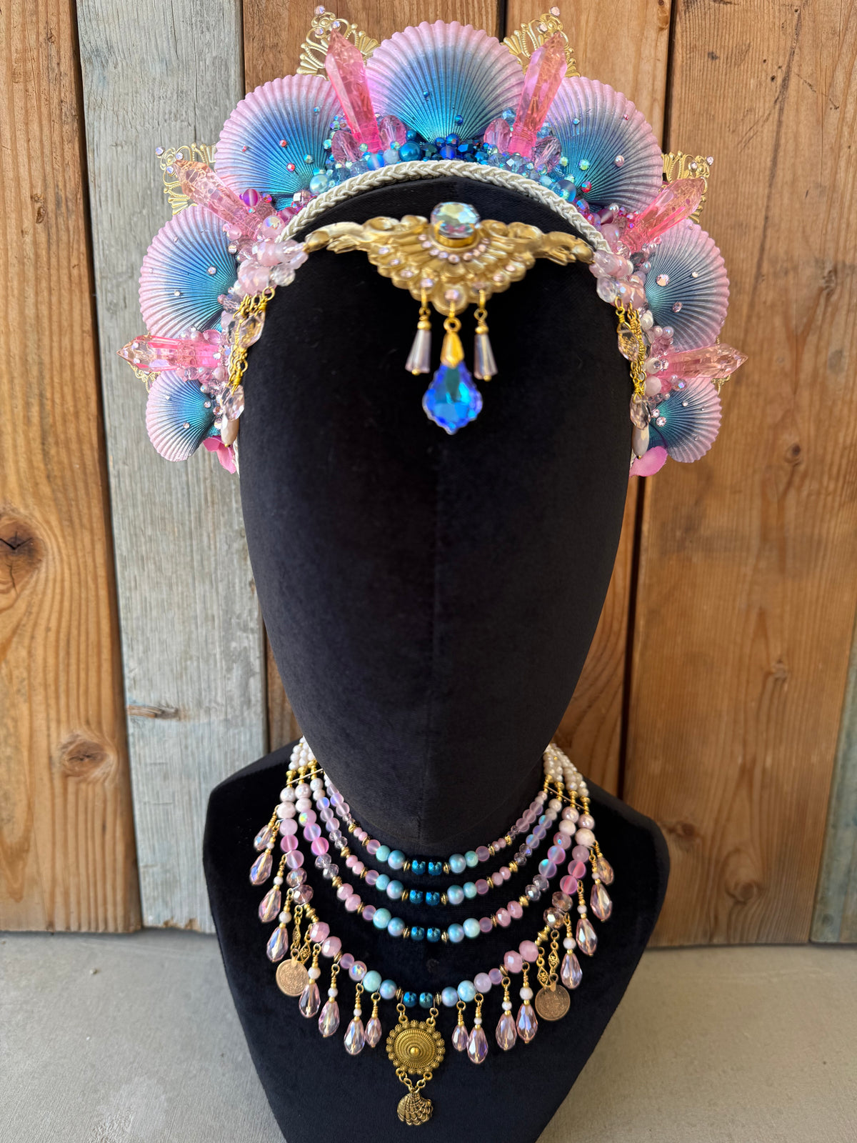 Mermaid Crown Headpiece “Azelea Decora” for Underwater use
