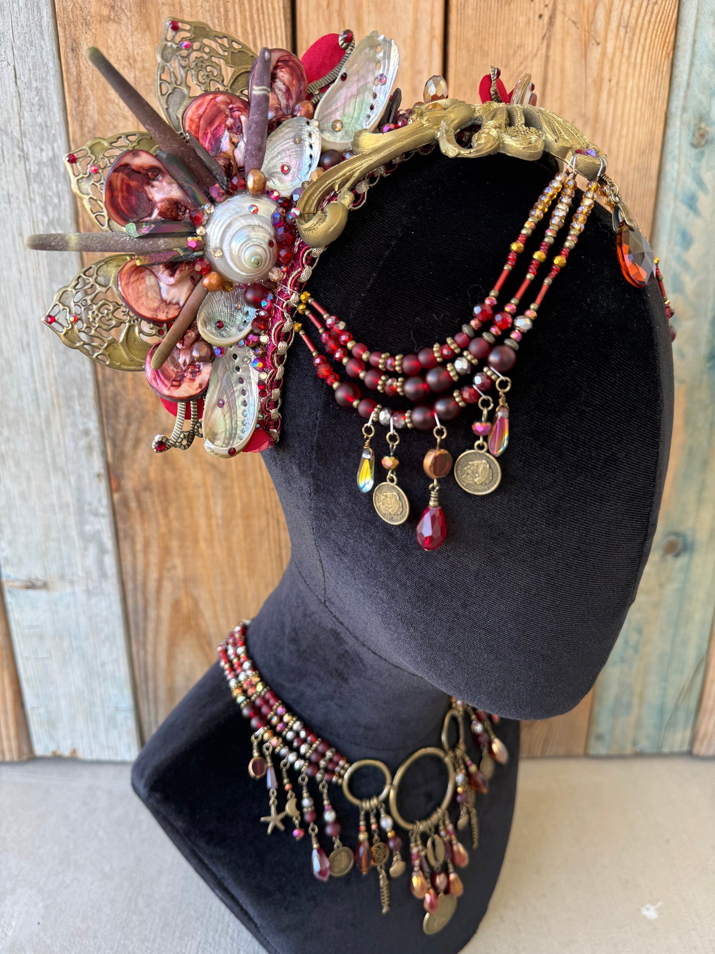 Mermaid Crown Headpiece “Maars” for Underwater Use