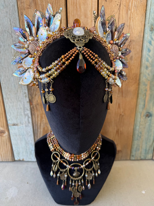 Mermaid Crown Headpiece “Aneiurus” for Underwater Use