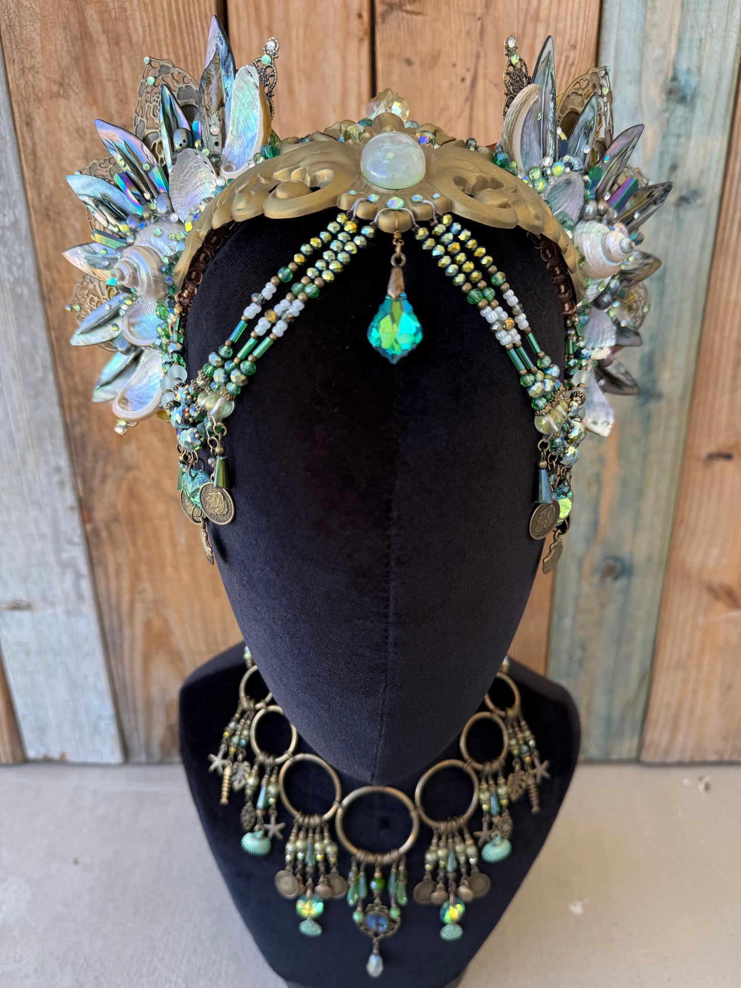 Mermaid Crown Headpiece “Ophiodon” for Underwater Use
