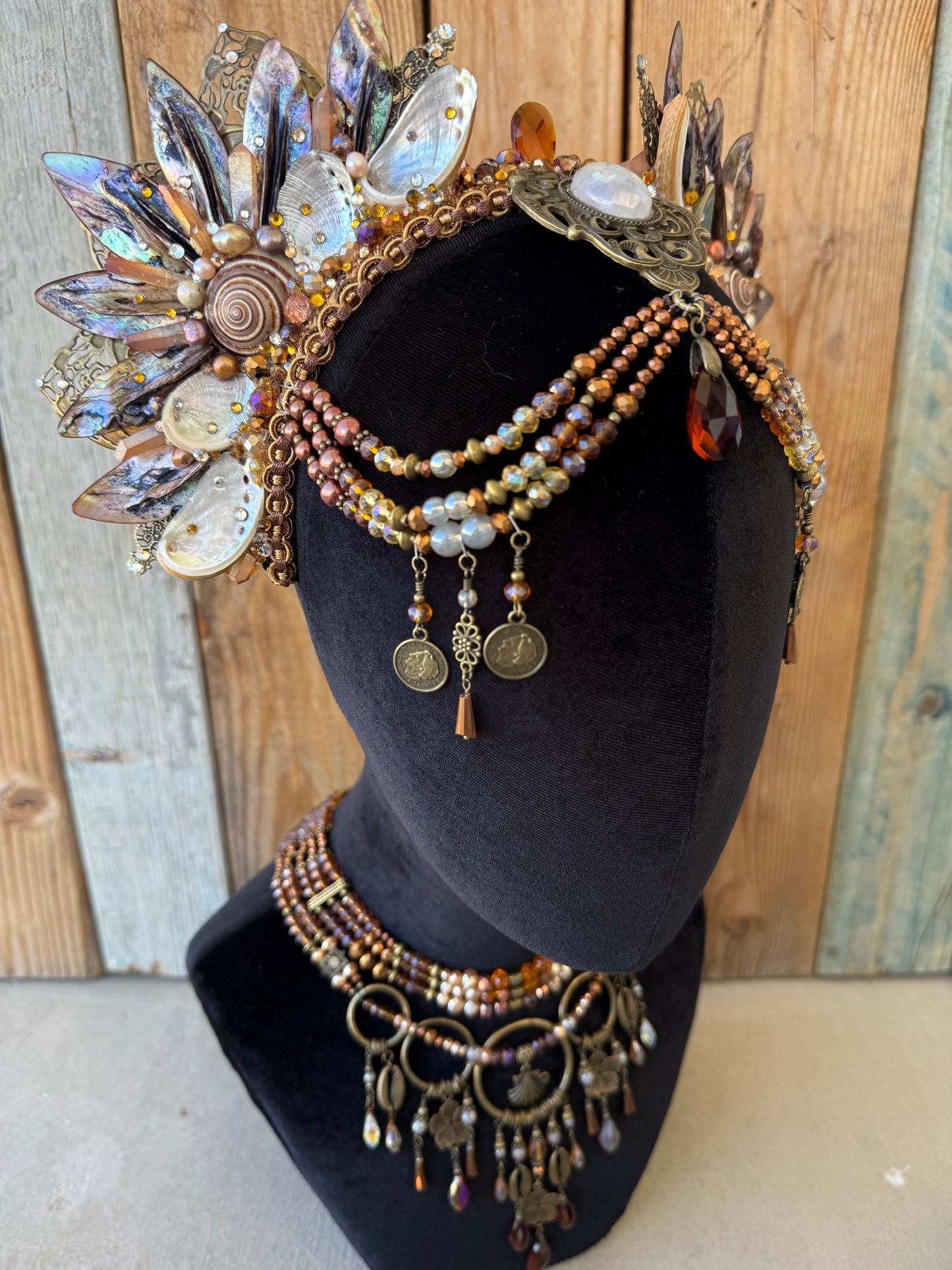 Mermaid Crown Headpiece “Aneiurus” for Underwater Use