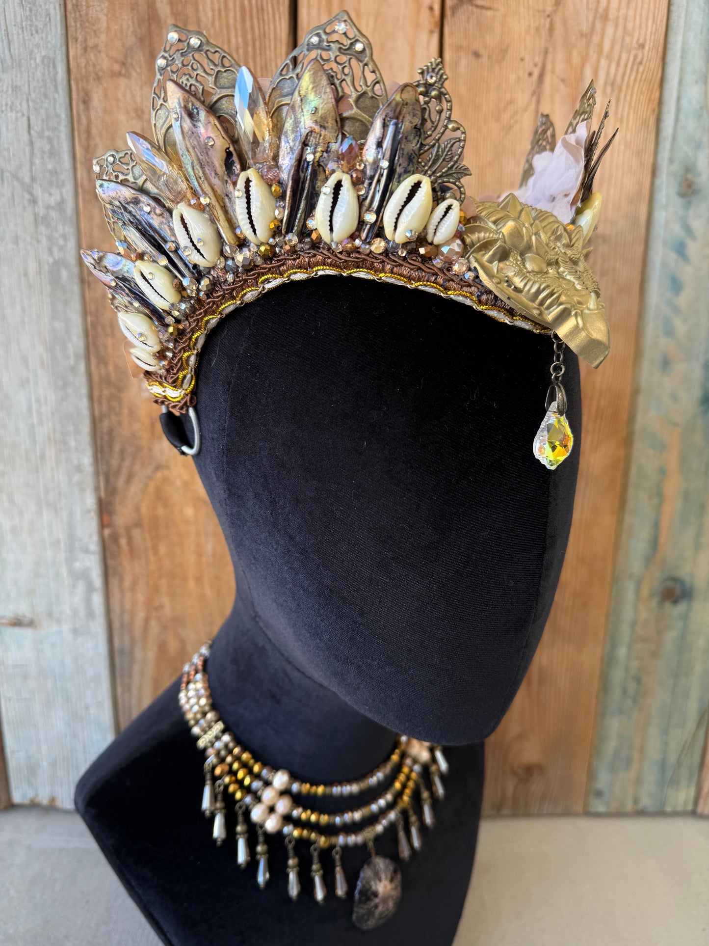 Mermaid Crown Headpiece “Perideraion” for Underwater Use