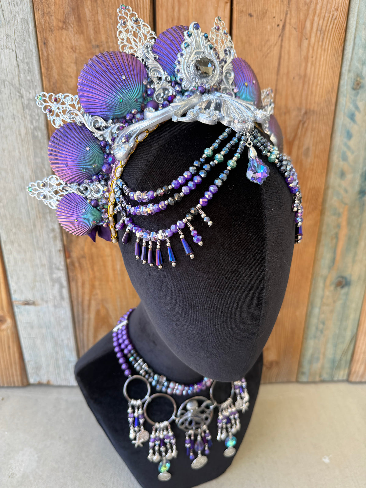 Mermaid Crown Headpiece “Scylla-Decora” for Underwater Use