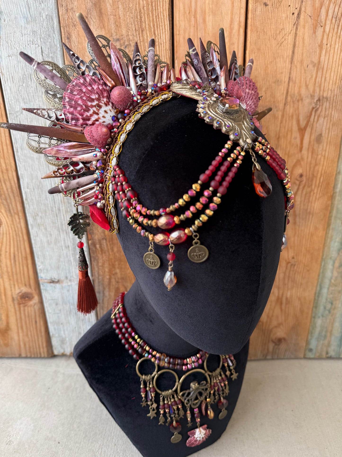 Mermaid Headpiece “Acadian” for Underwater Use