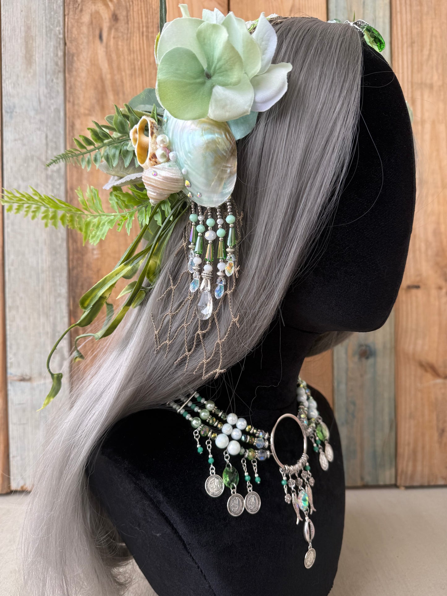 Mermaid Headpiece “Leaf” for Underwater Use