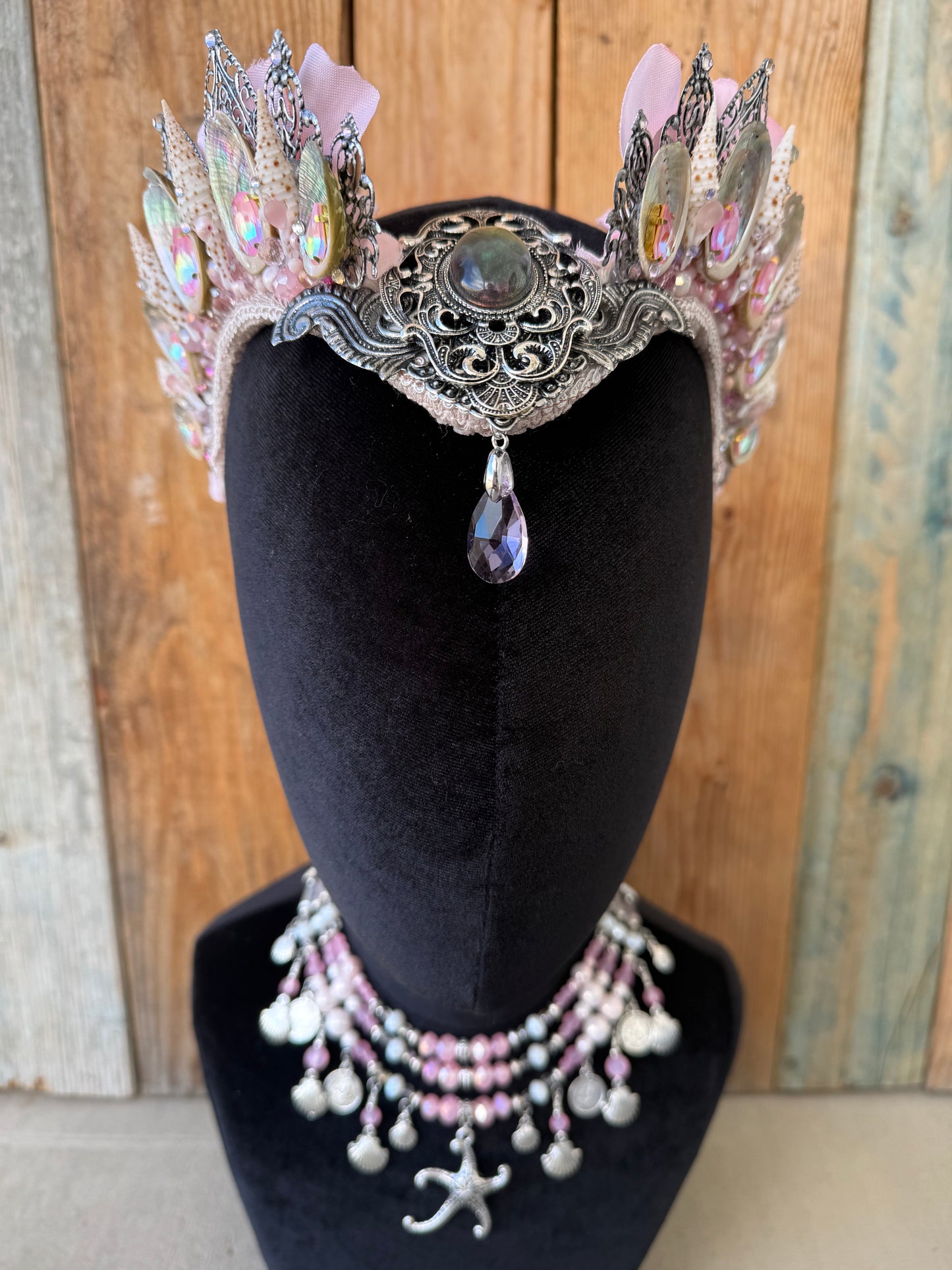 Mermaid Crown Headpiece “Pleurotaenia” for Underwater Use