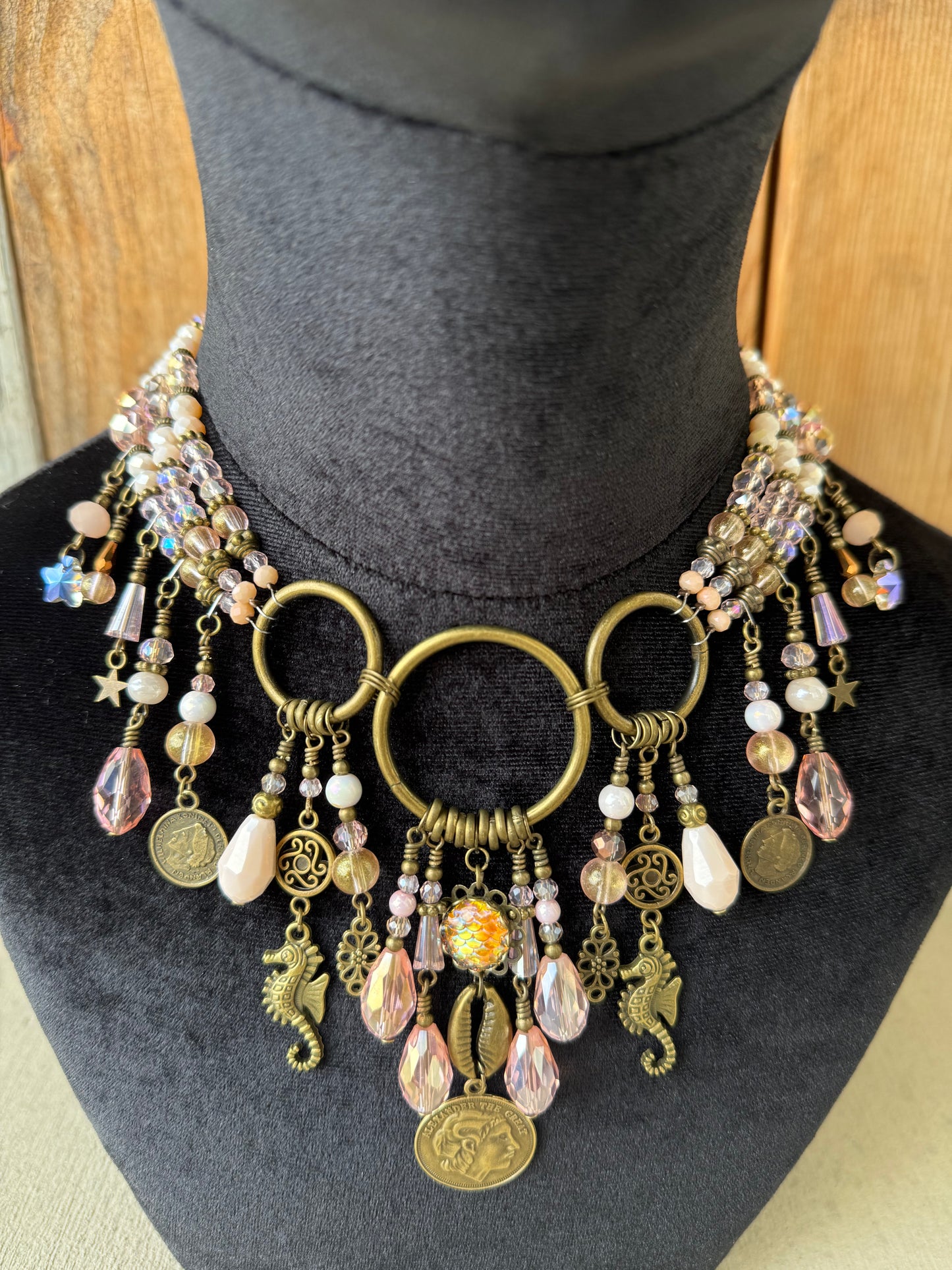 Mermaid Crown Headpiece “Dianthus” tor Underwater Use