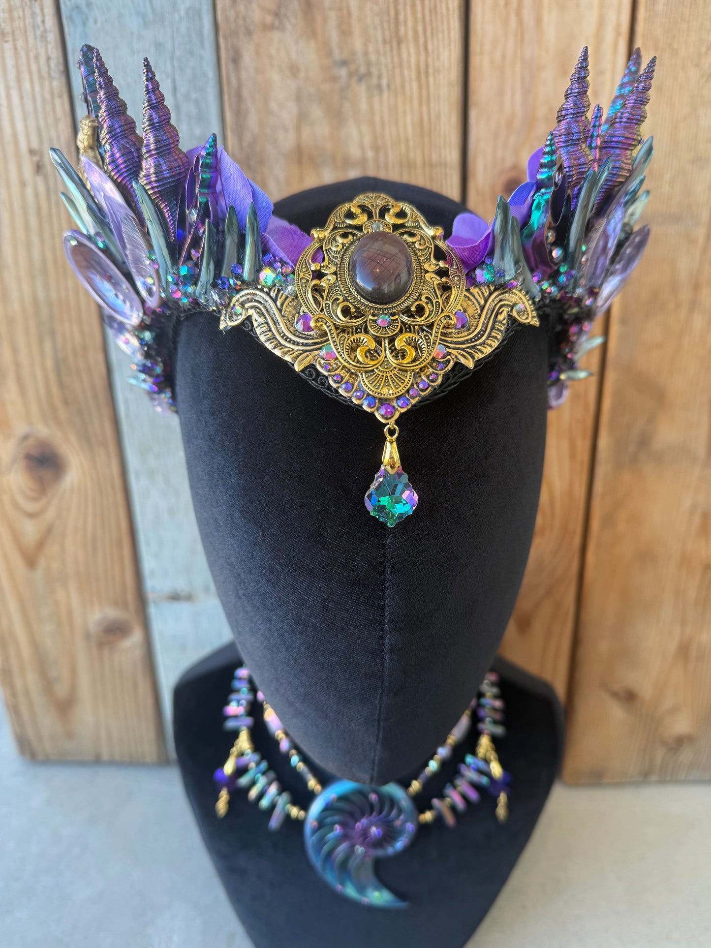 Mermaid Crown Headpiece “Suuau ” for Underwater Use