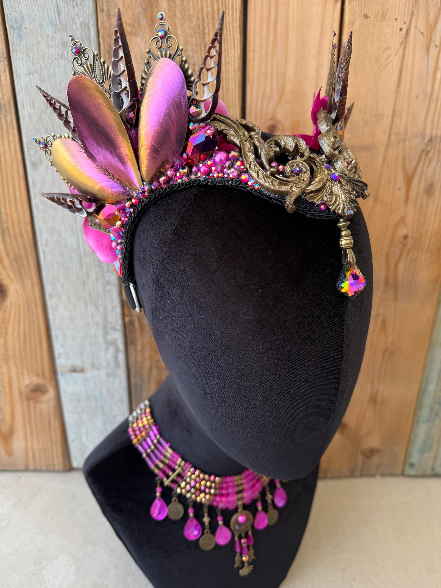 Mermaid Headpiece “Rosada” for Underwater Use