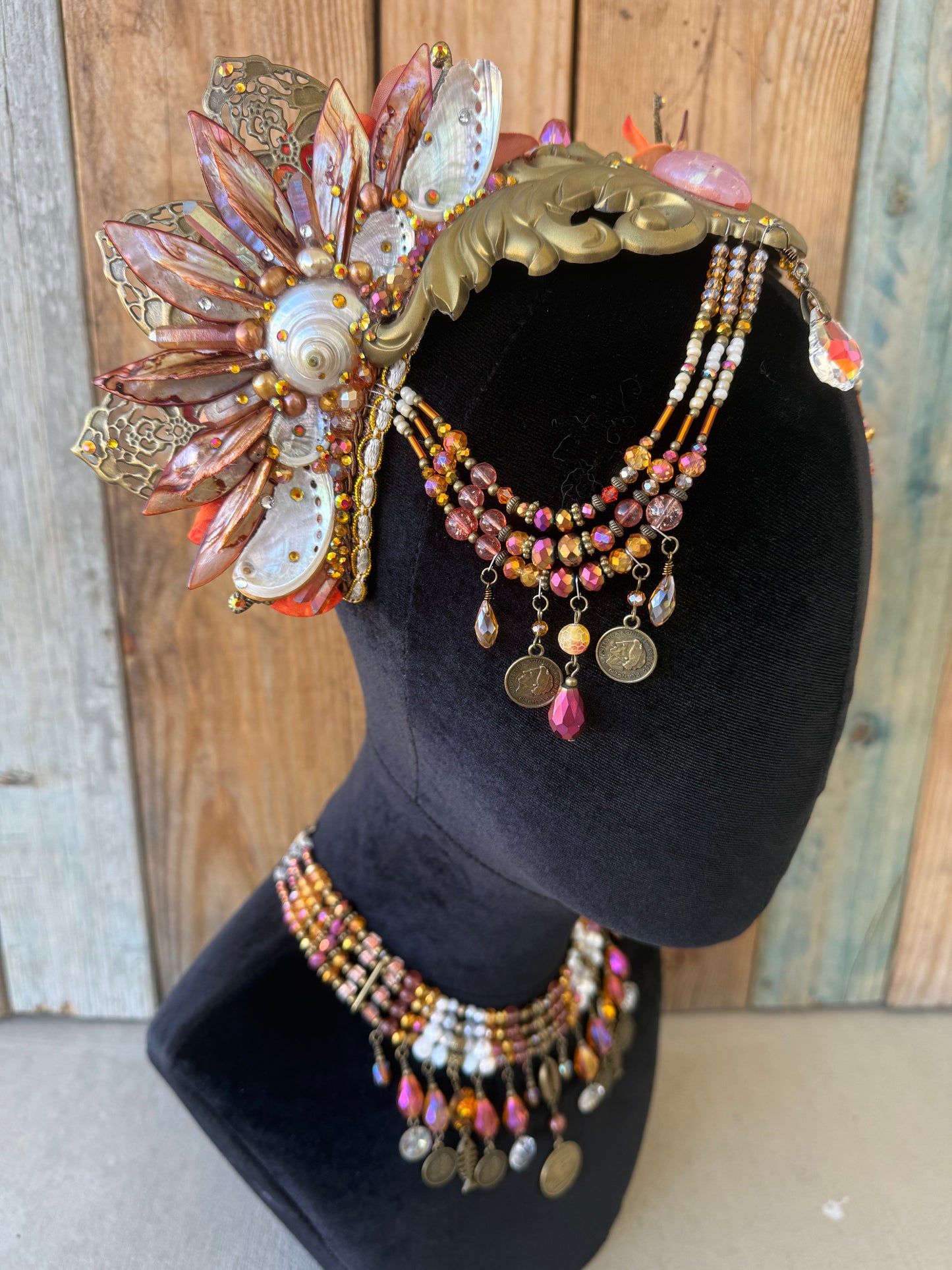 Mermaid Crown Headpiece “Jupiter” for Underwater Use