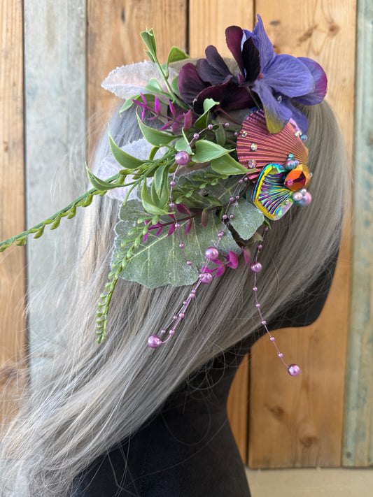 Mermaid Hairpiece “Sakura” for Underwater Use