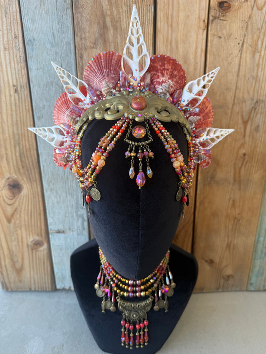 Mermaid Crown Headpiece “Firile” for Underwater Use