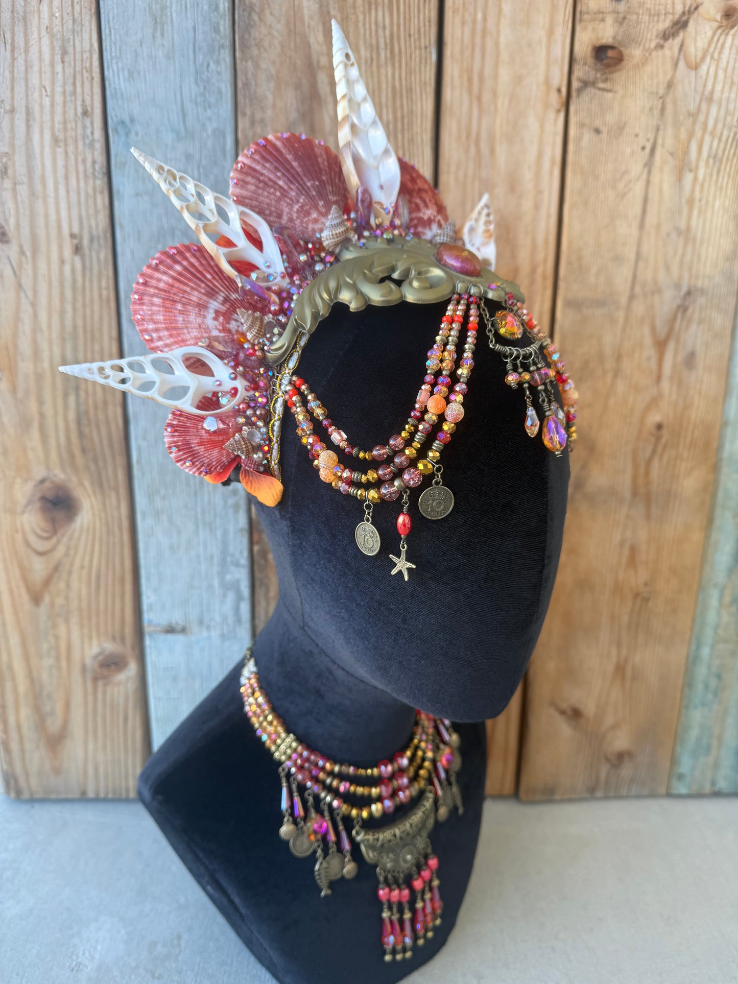 Mermaid Crown Headpiece “Firile” for Underwater Use