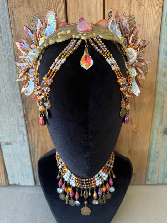 Mermaid Crown Headpiece “Jupiter” for Underwater Use