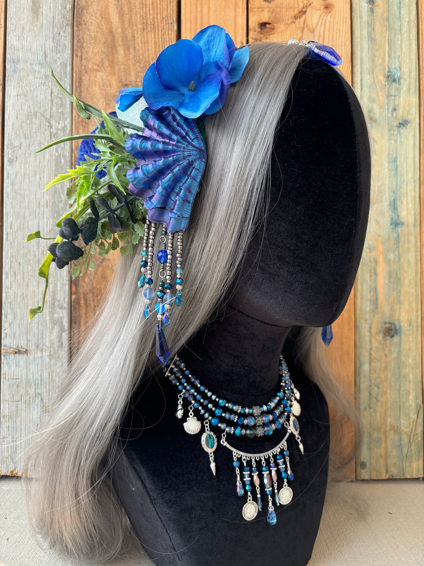 Mermaid Headpiece “Saphi” for Underwater Use