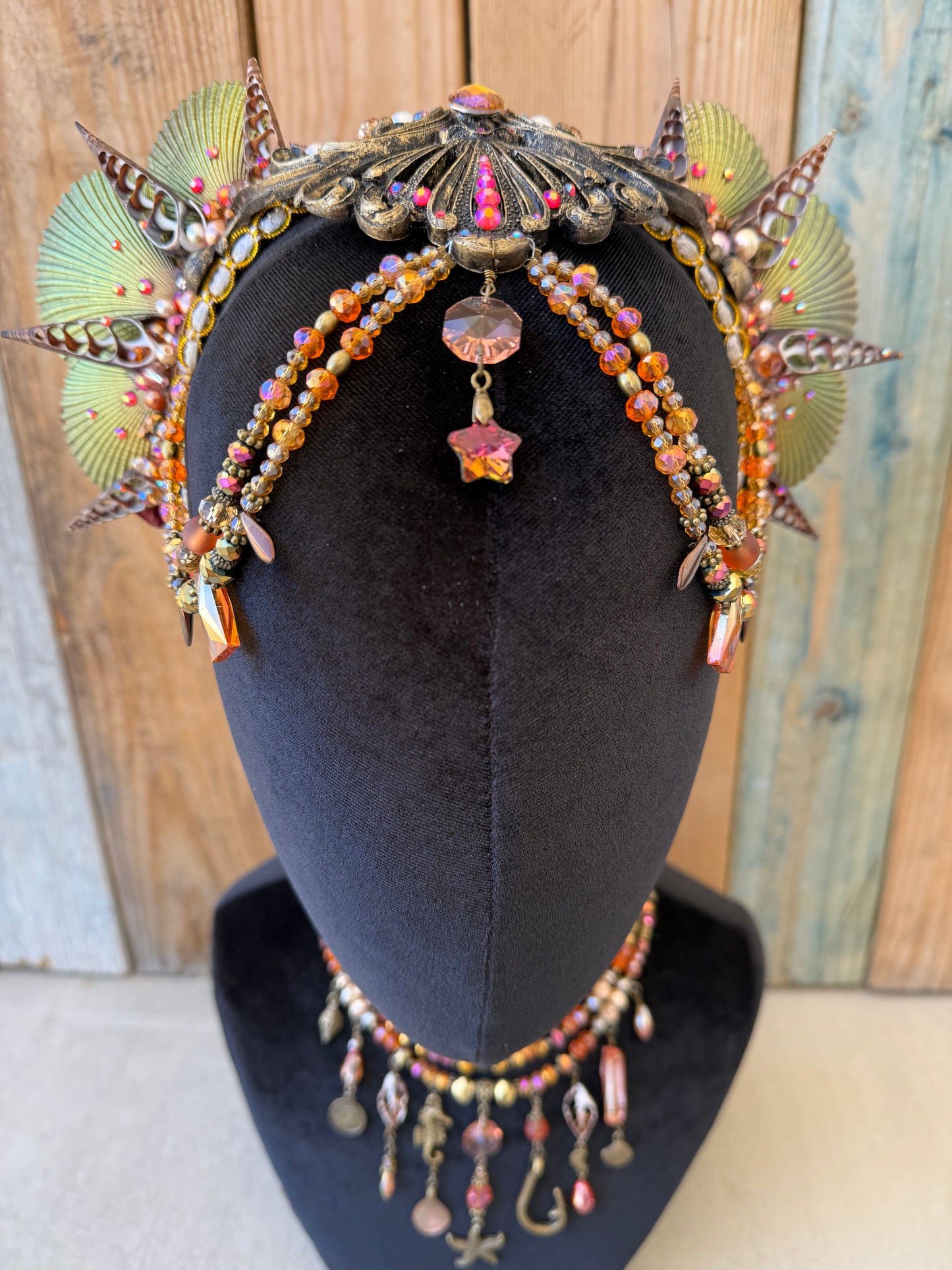 Mermaid Headpiece “Pyroclastic” for Underwater Use