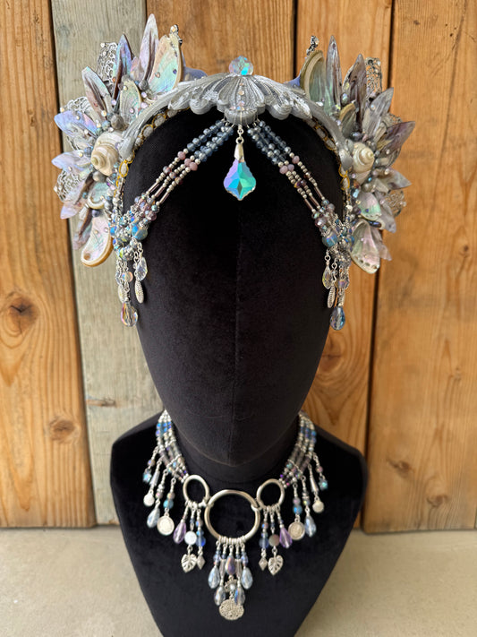 Mermaid Crown Headpiece “Slither” for Underwater use