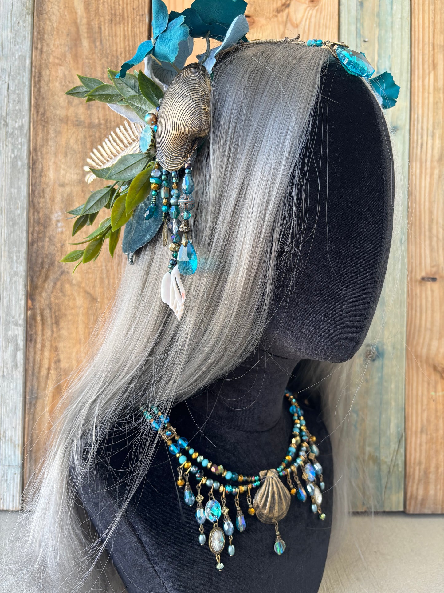 Mermaid Headpiece “Nebula” For Underwater Use