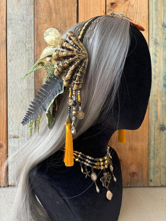 Mermaid Headpiece “Pyrite” for Underwater Use