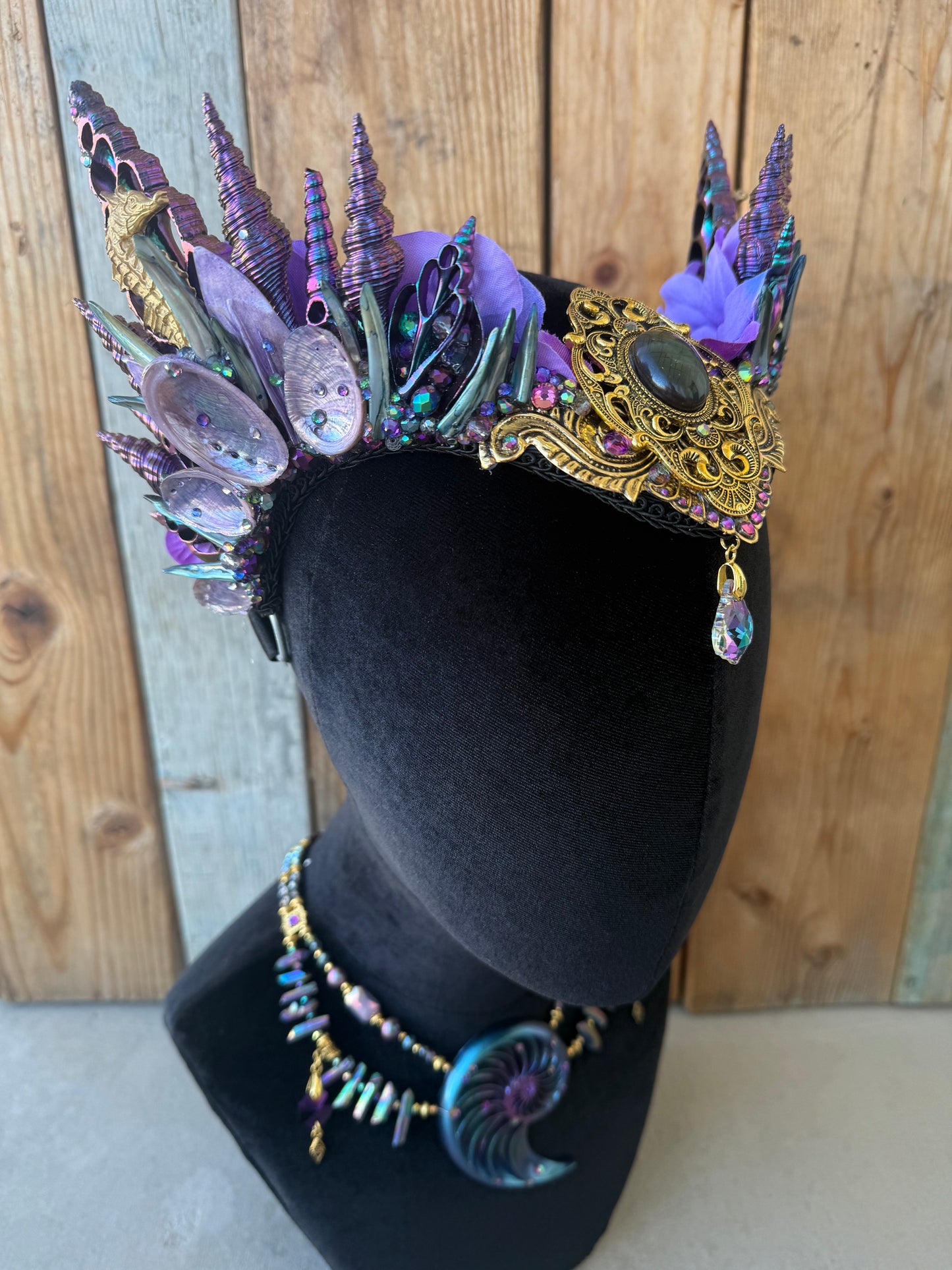 Mermaid Crown Headpiece “Suuau ” for Underwater Use