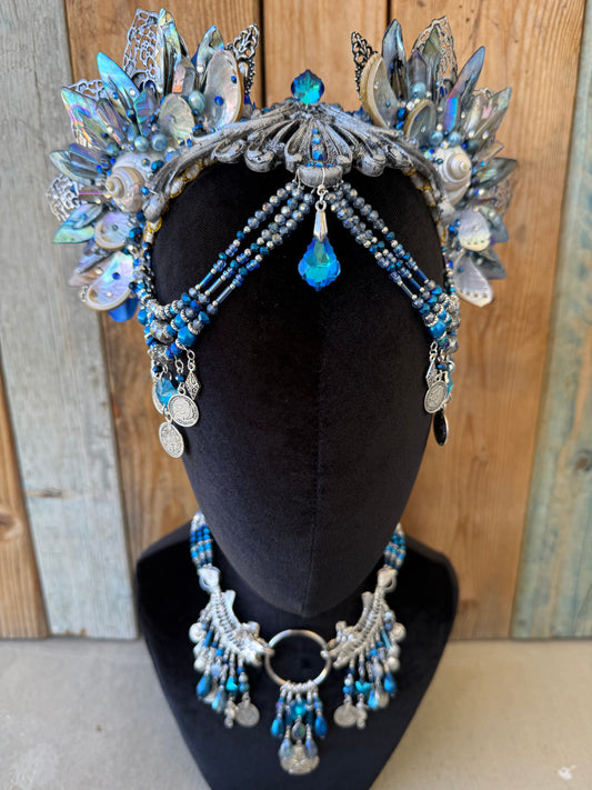 Mermaid Crown Headpiece “Makaira” for Underwater Use