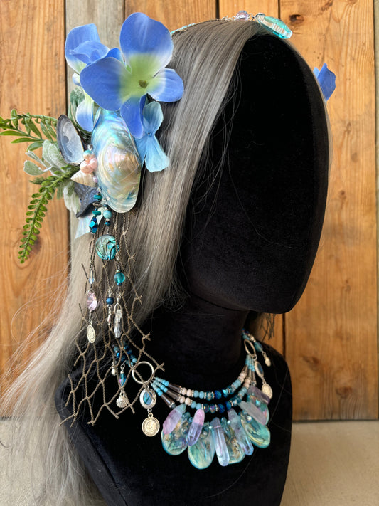 Mermaid Headpiece “Wave” for Underwater Use