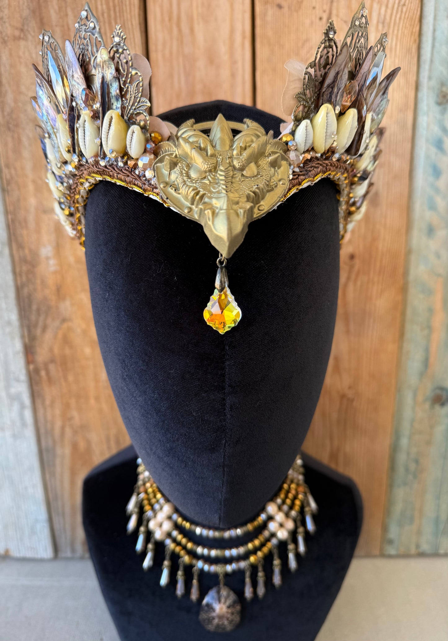 Mermaid Crown Headpiece “Perideraion” for Underwater Use