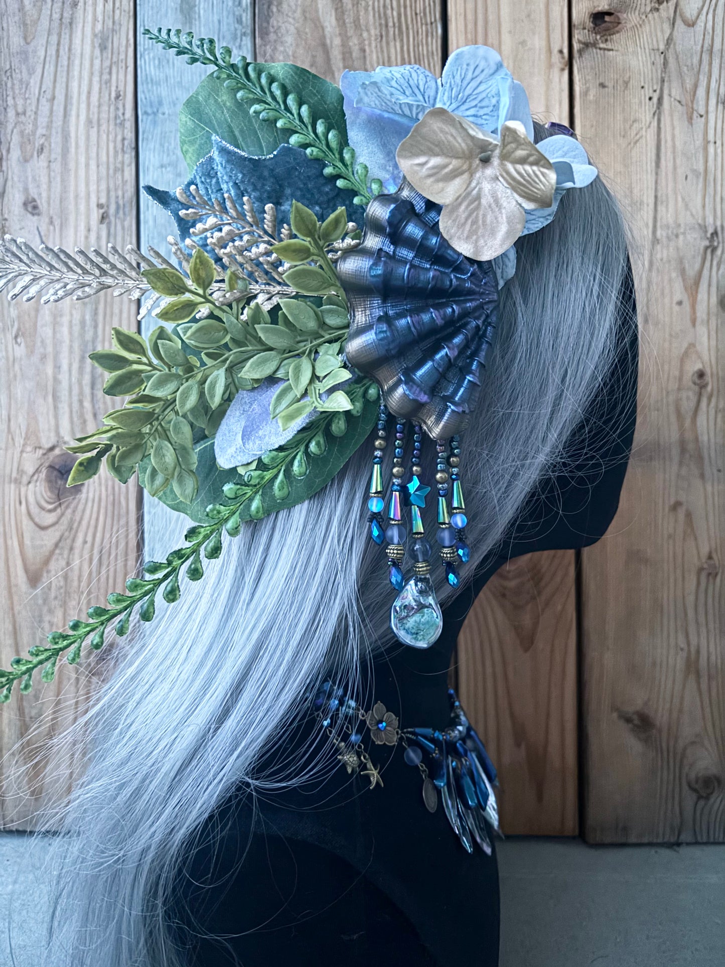 Mermaid Headpiece “Betta” for Underwater Use