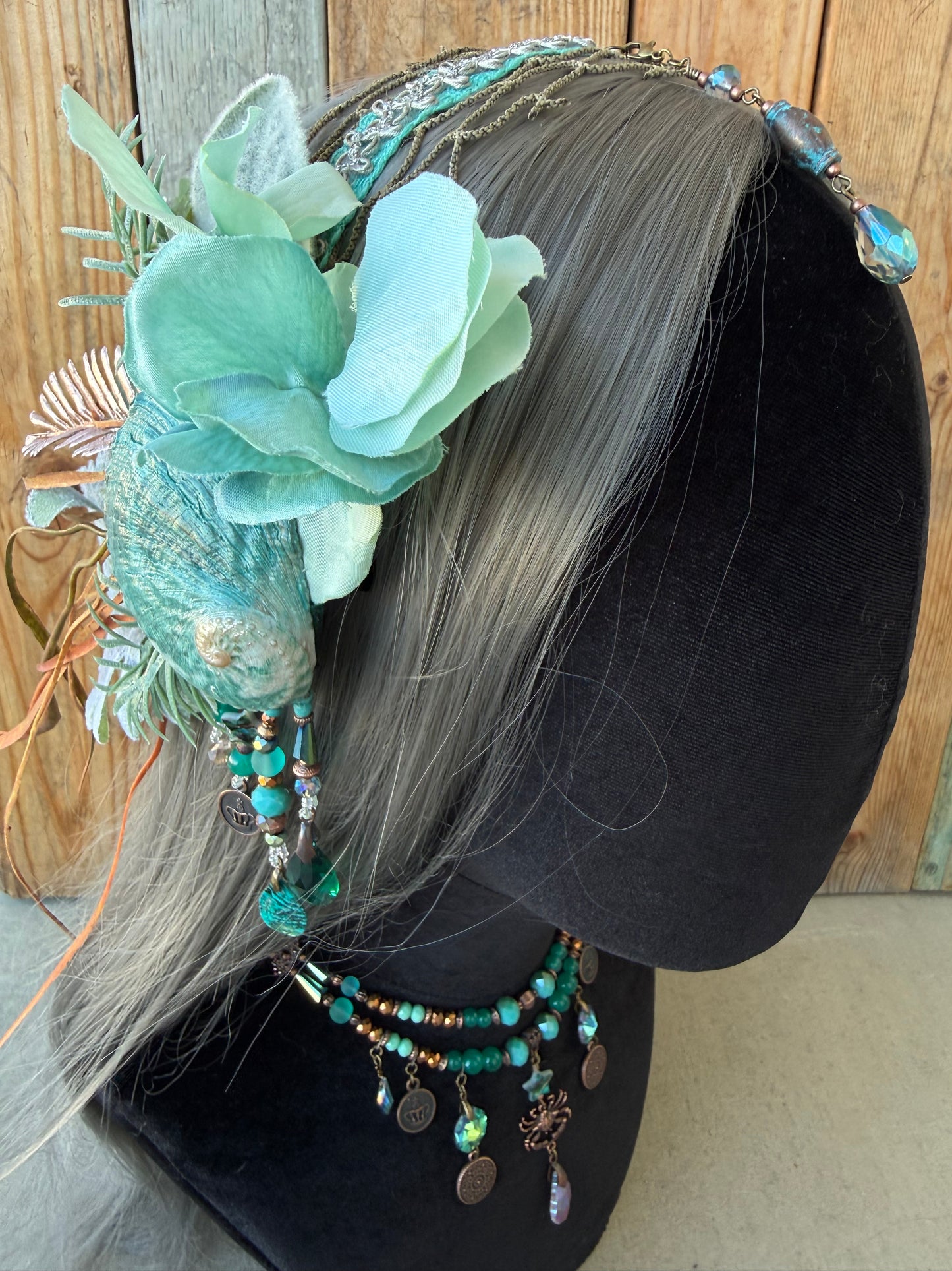 Mermaid Headpiece “Druma” for Underwater Use