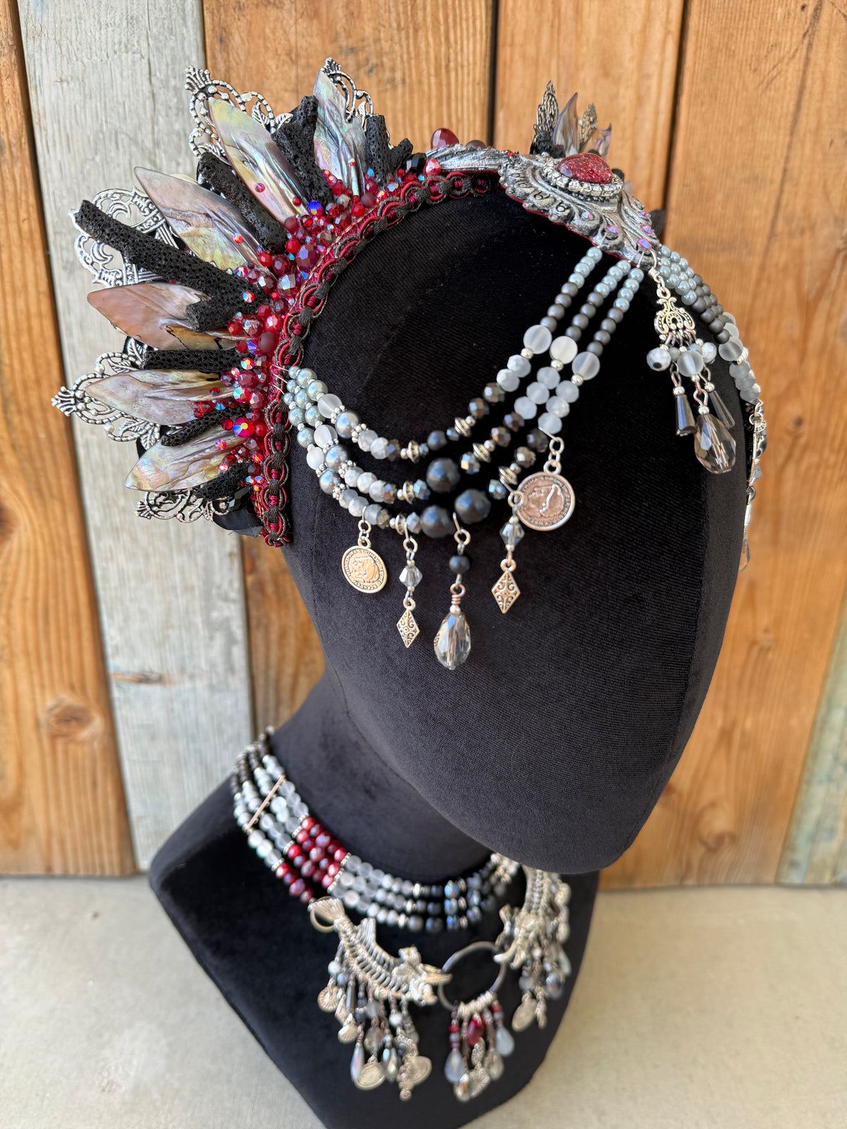 Mermaid Crown Headpiece “Ash Strider” for Underwater Use
