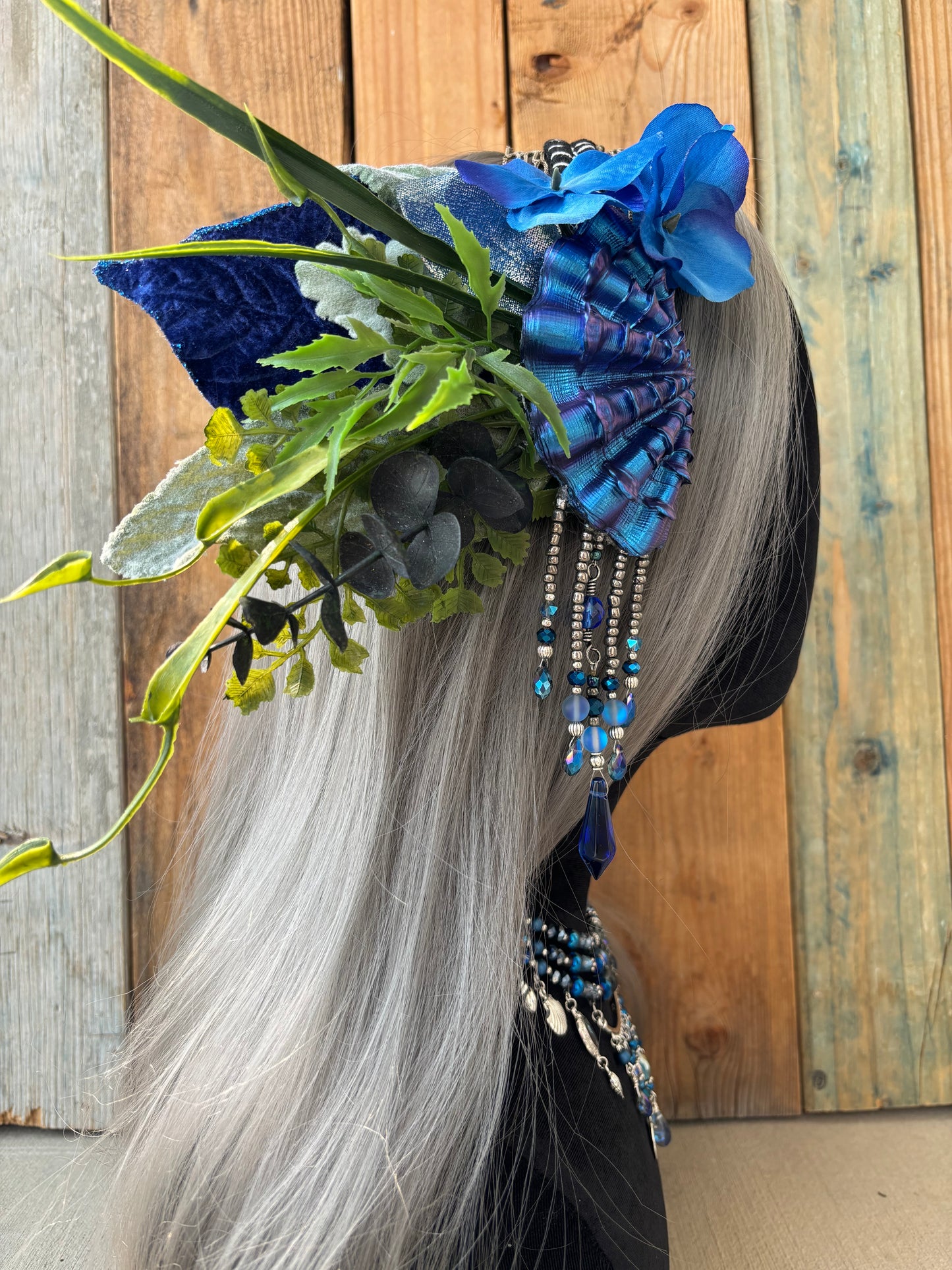 Mermaid Headpiece “Saphi” for Underwater Use