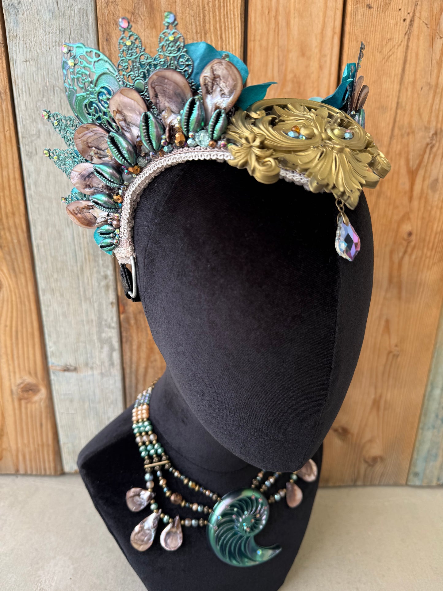 Mermaid Crown Headpiece “Neptune” for Underwater Use