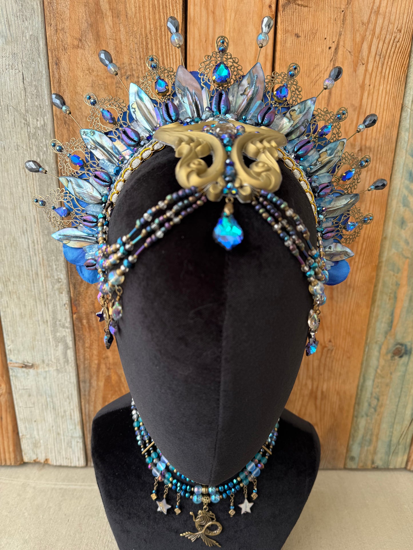 Mermaid Headpiece “Saltatrix” for Underwater Use