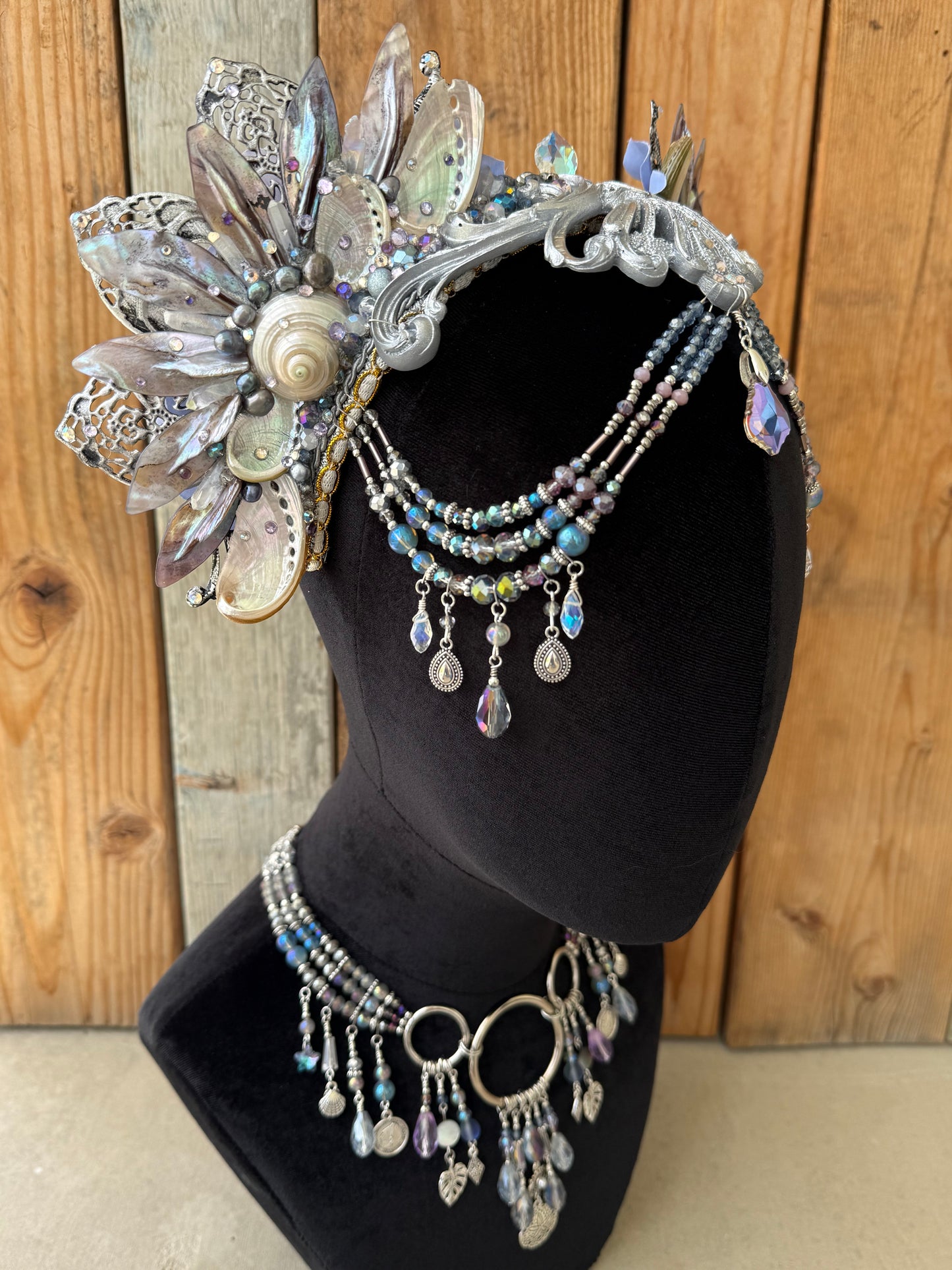 Mermaid Crown Headpiece “Slither” for Underwater use