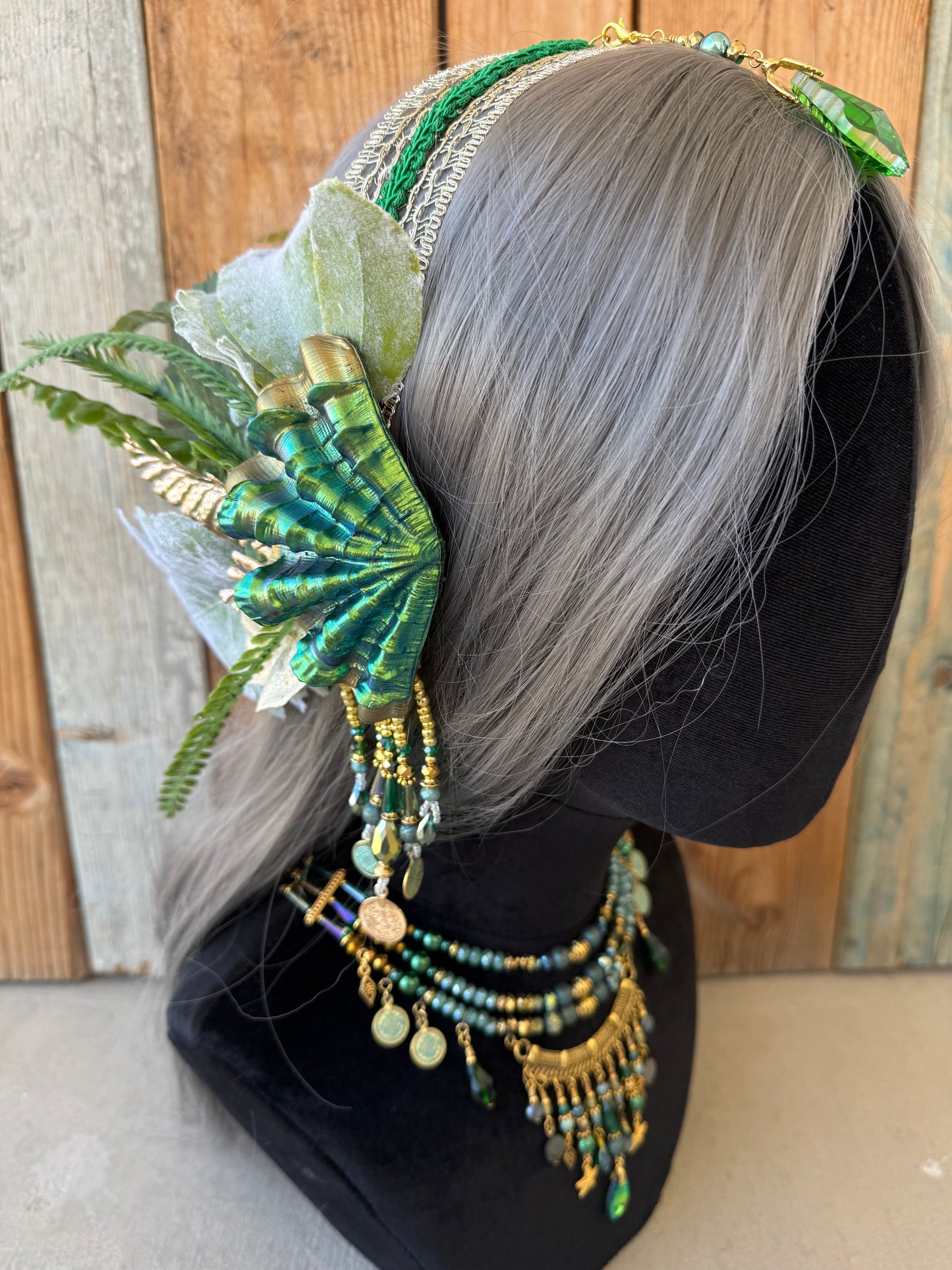 Mermaid Crown Headpiece “Ellie” For Underwater Use