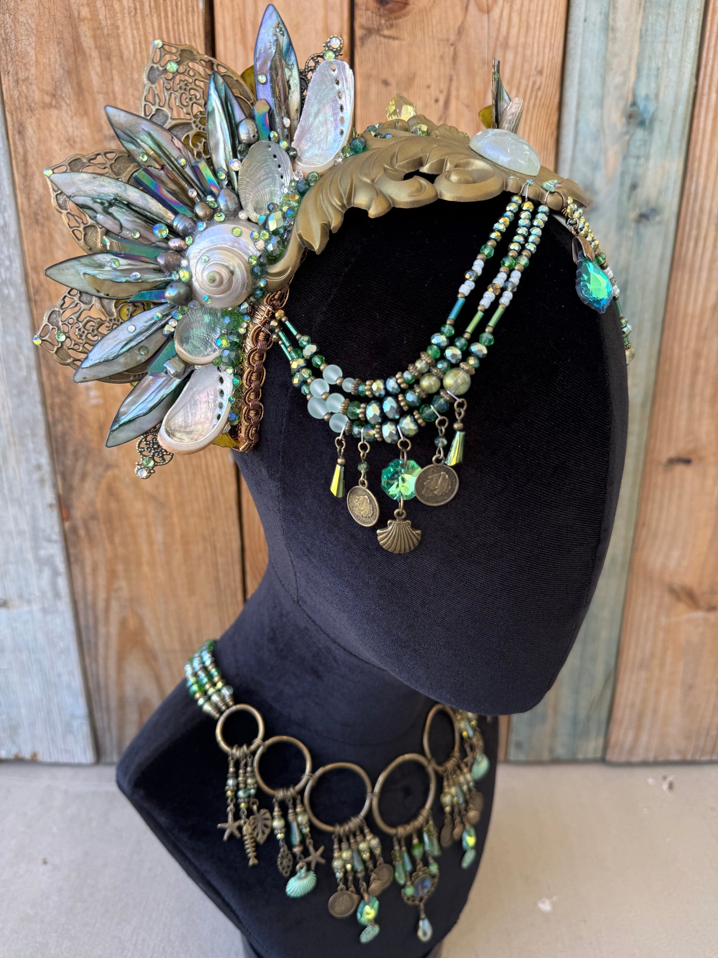 Mermaid Crown Headpiece “Ophiodon” for Underwater Use