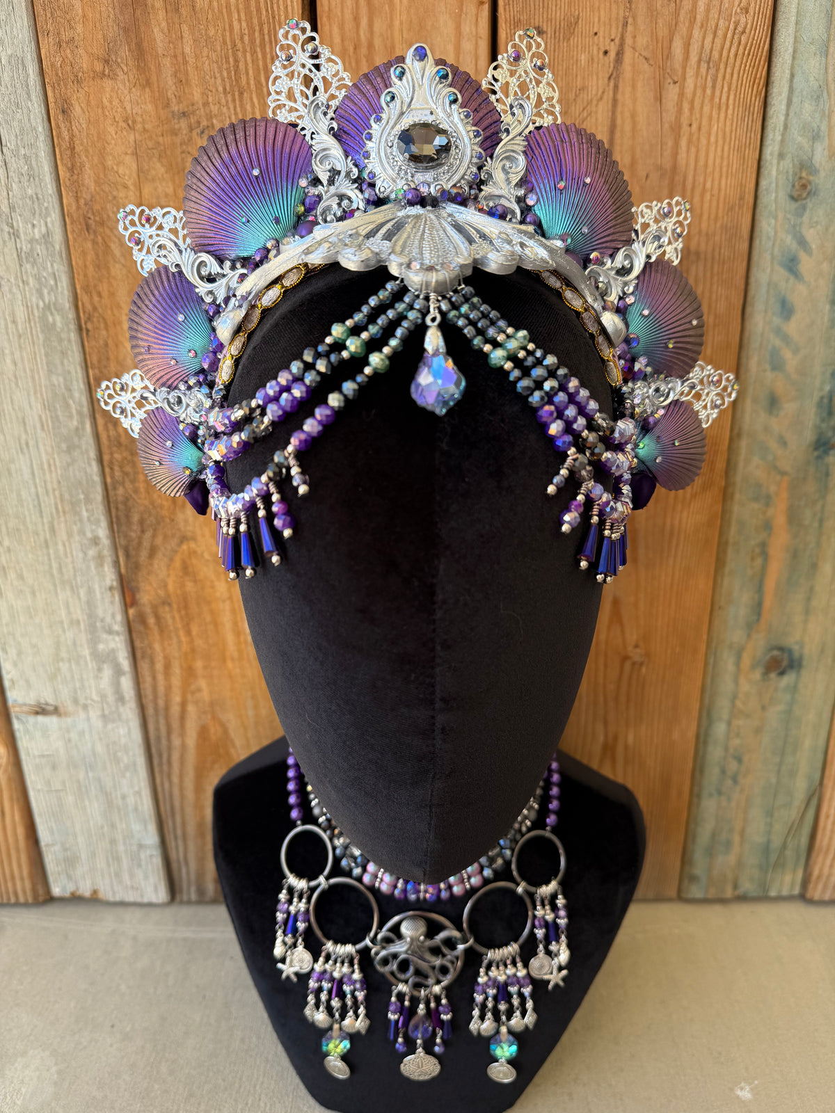Mermaid Crown Headpiece “Scylla-Decora” for Underwater Use