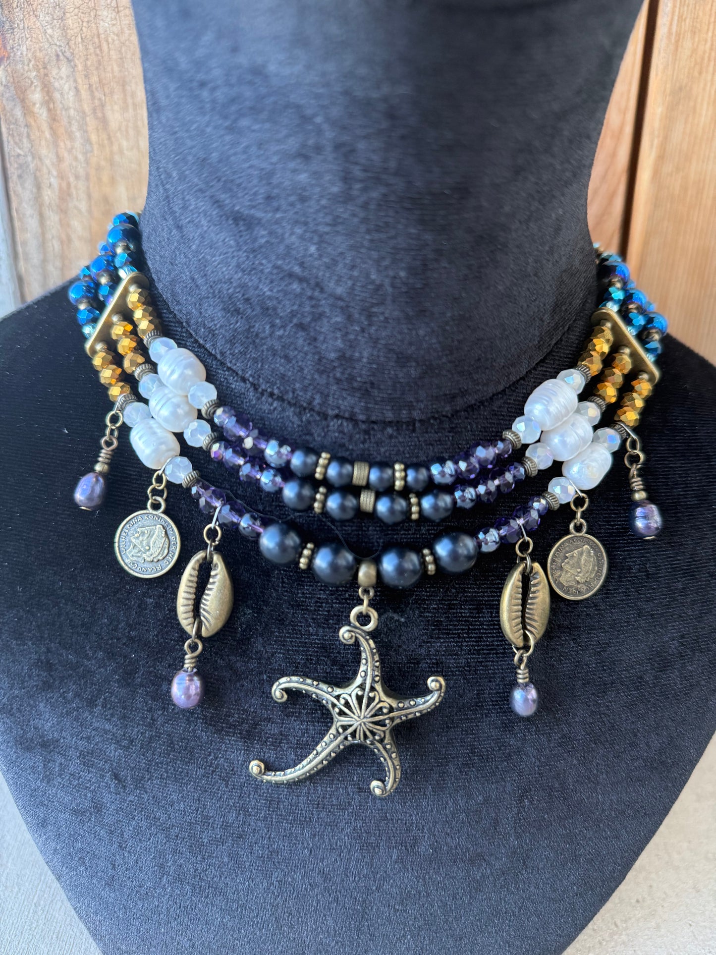 Mermaid Crown Headpiece “Ame” for Underwater Use